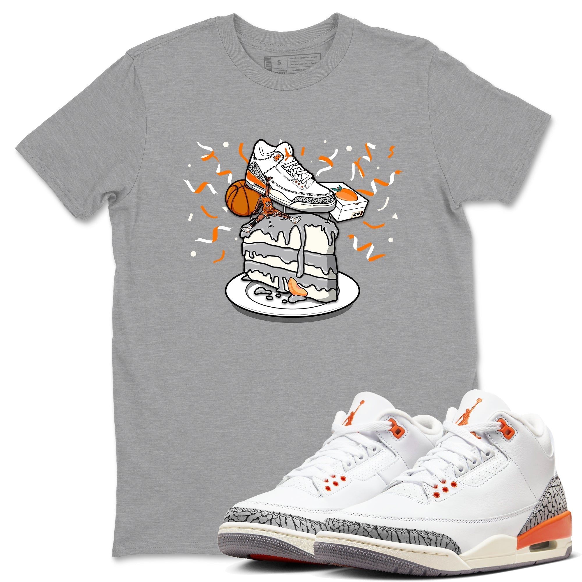 snkmatch Topper snkmatch Tees - Air Jordan 3 Georgia Peach