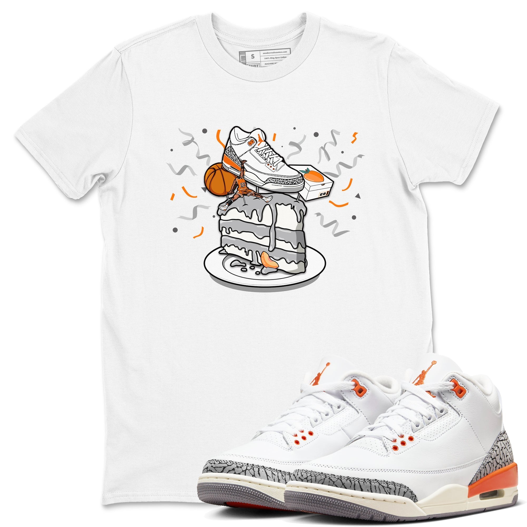 snkmatch Topper snkmatch Tees - Air Jordan 3 Georgia Peach