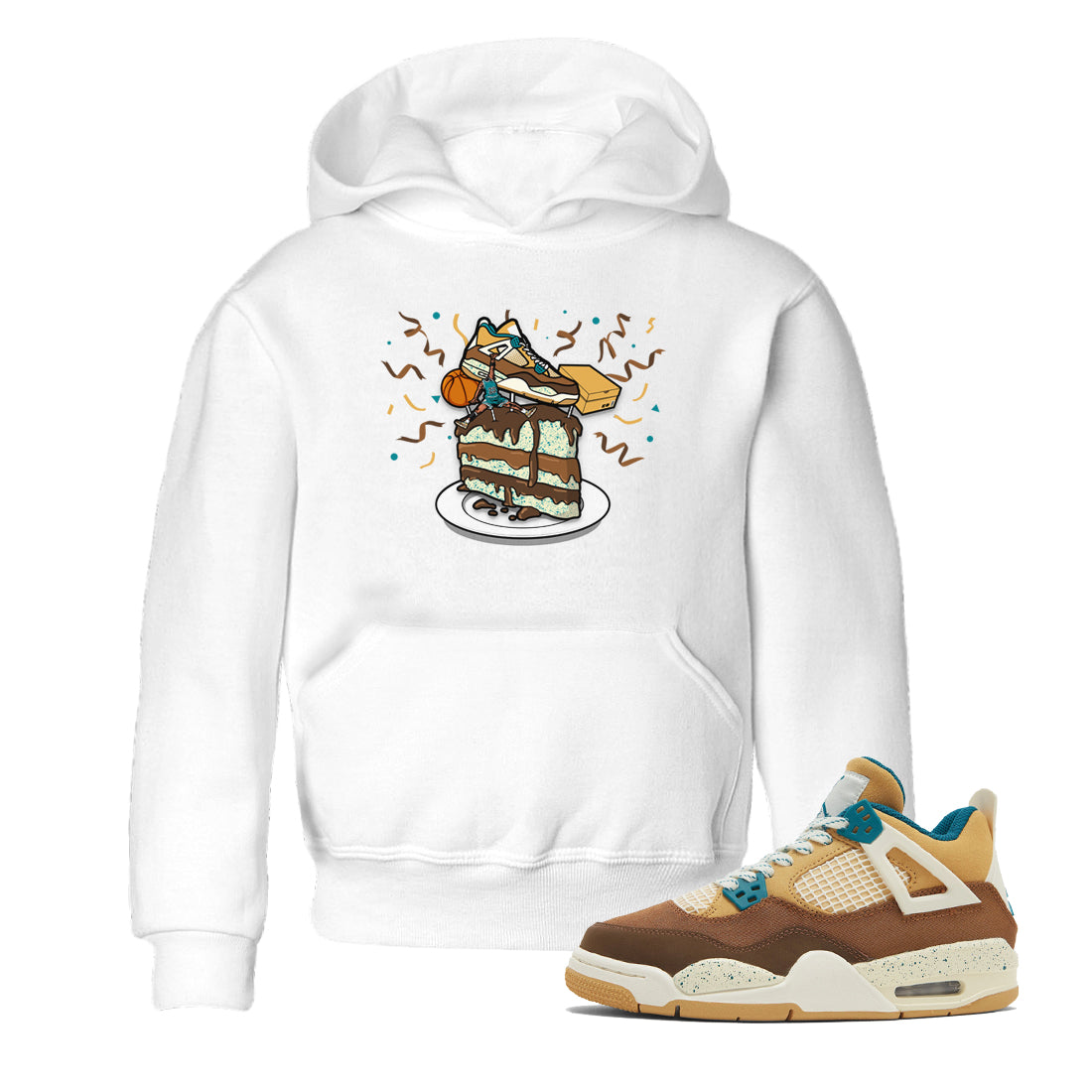 snkmatch Topper snkmatch Tee Kids - Air Jordan 4 Cacao Wow