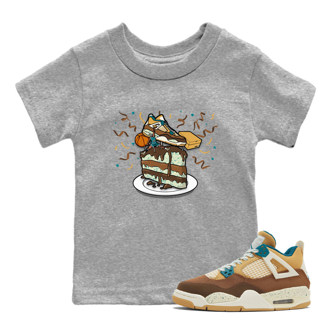snkmatch Topper snkmatch Tee Kids - Air Jordan 4 Cacao Wow