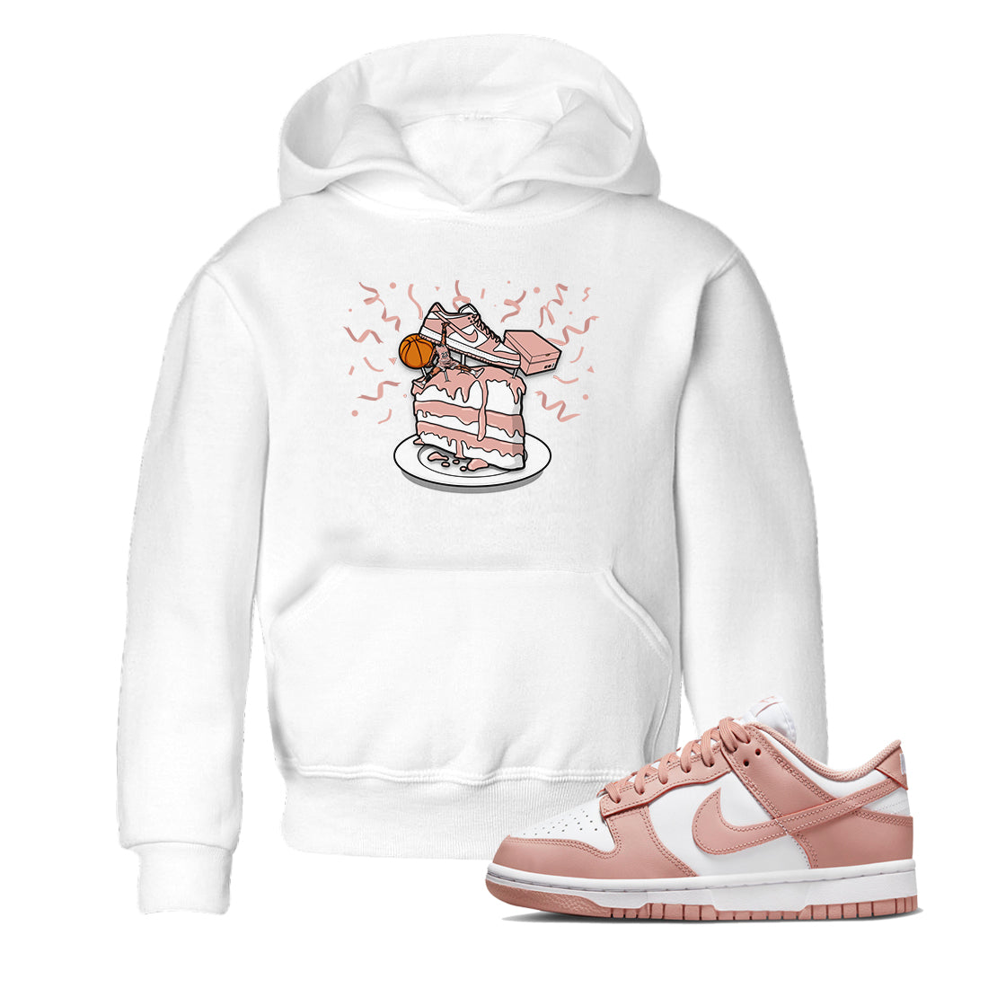 snkmatch Topper snkmatch Tee Kids - Dunk Rose Whisper