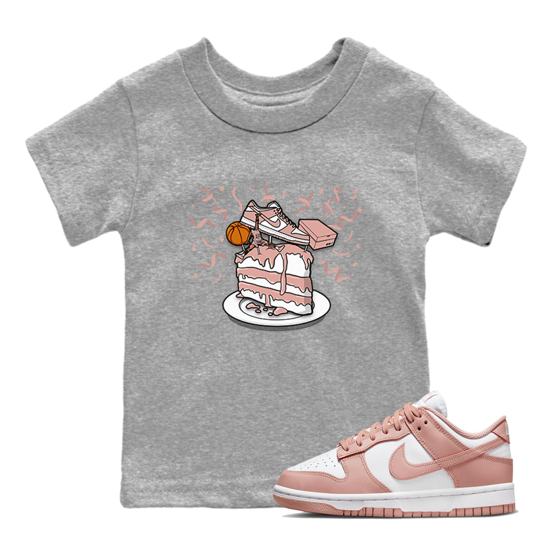 snkmatch Topper snkmatch Tee Kids - Dunk Rose Whisper