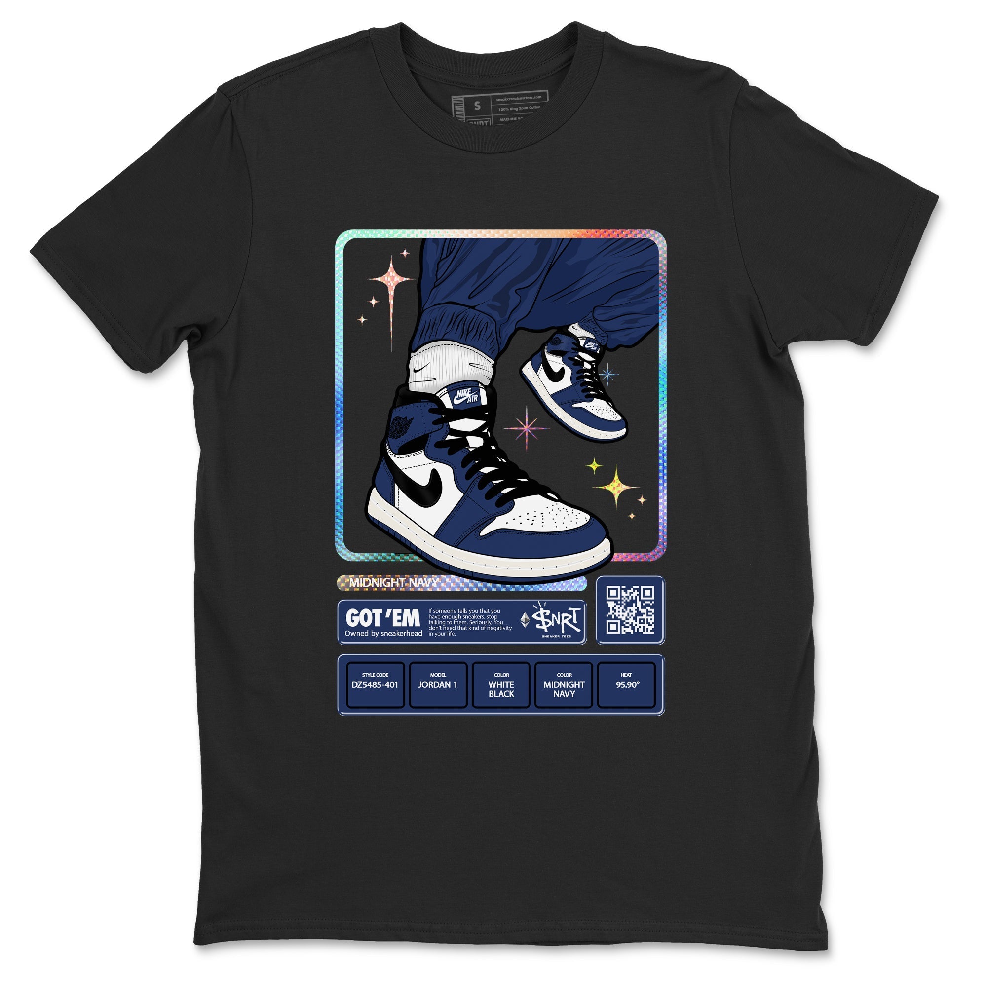 snkmatch Trading Card snkmatch Tees - Air Jordan 1 Midnight Navy