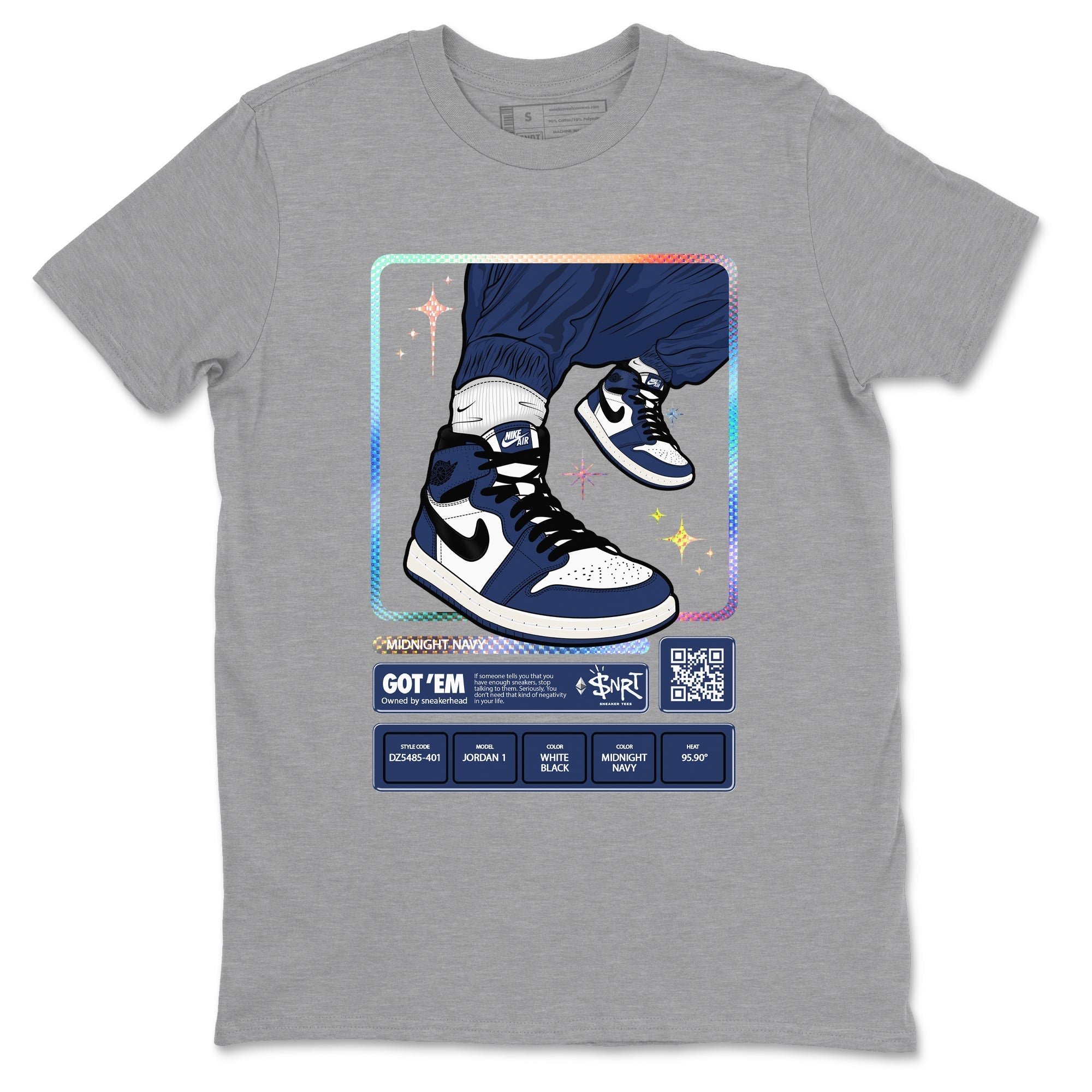 snkmatch Trading Card snkmatch Tees - Air Jordan 1 Midnight Navy