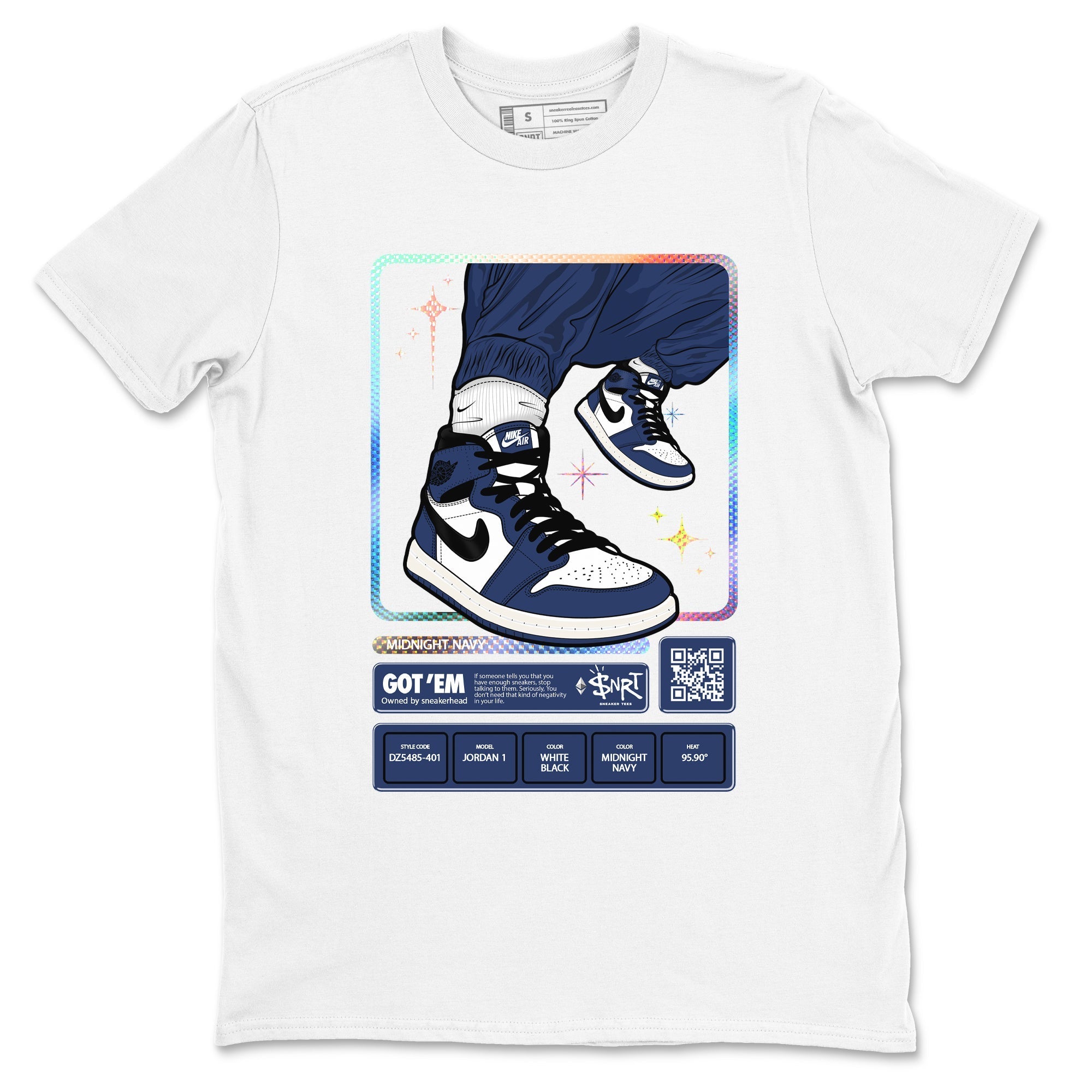 snkmatch Trading Card snkmatch Tees - Air Jordan 1 Midnight Navy
