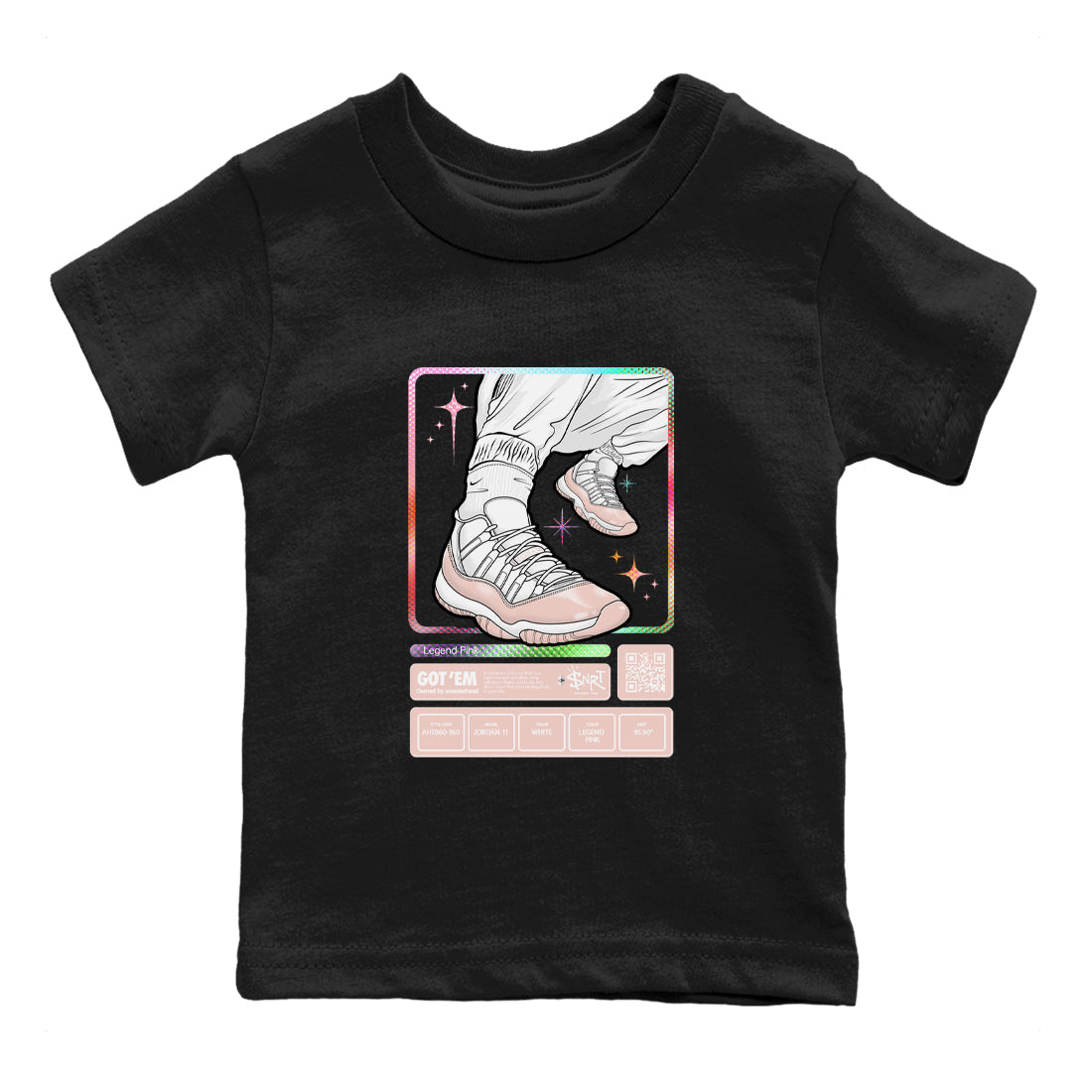 snkmatch Trading Card snkmatch Tees Kids - Air Jordan 11 Legend Pink