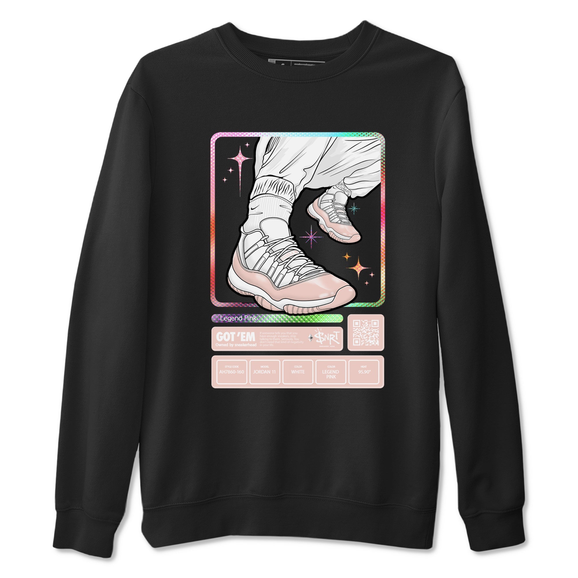 snkmatch Trading Card snkmatch Tees - Air Jordan 11 Legend Pink
