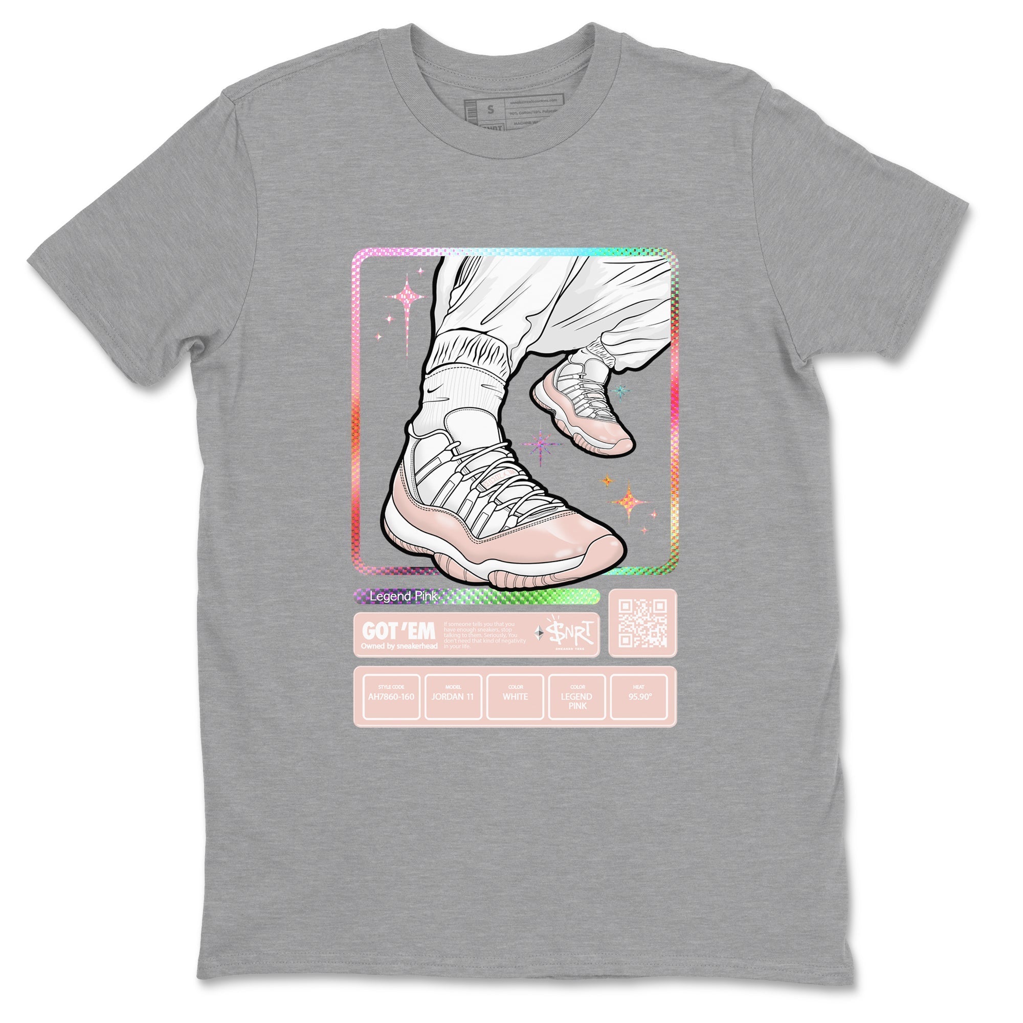 snkmatch Trading Card snkmatch Tees - Air Jordan 11 Legend Pink