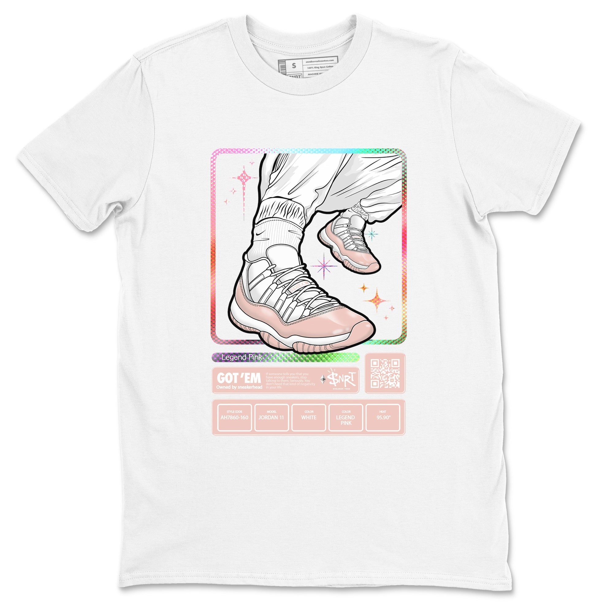 snkmatch Trading Card snkmatch Tees - Air Jordan 11 Legend Pink