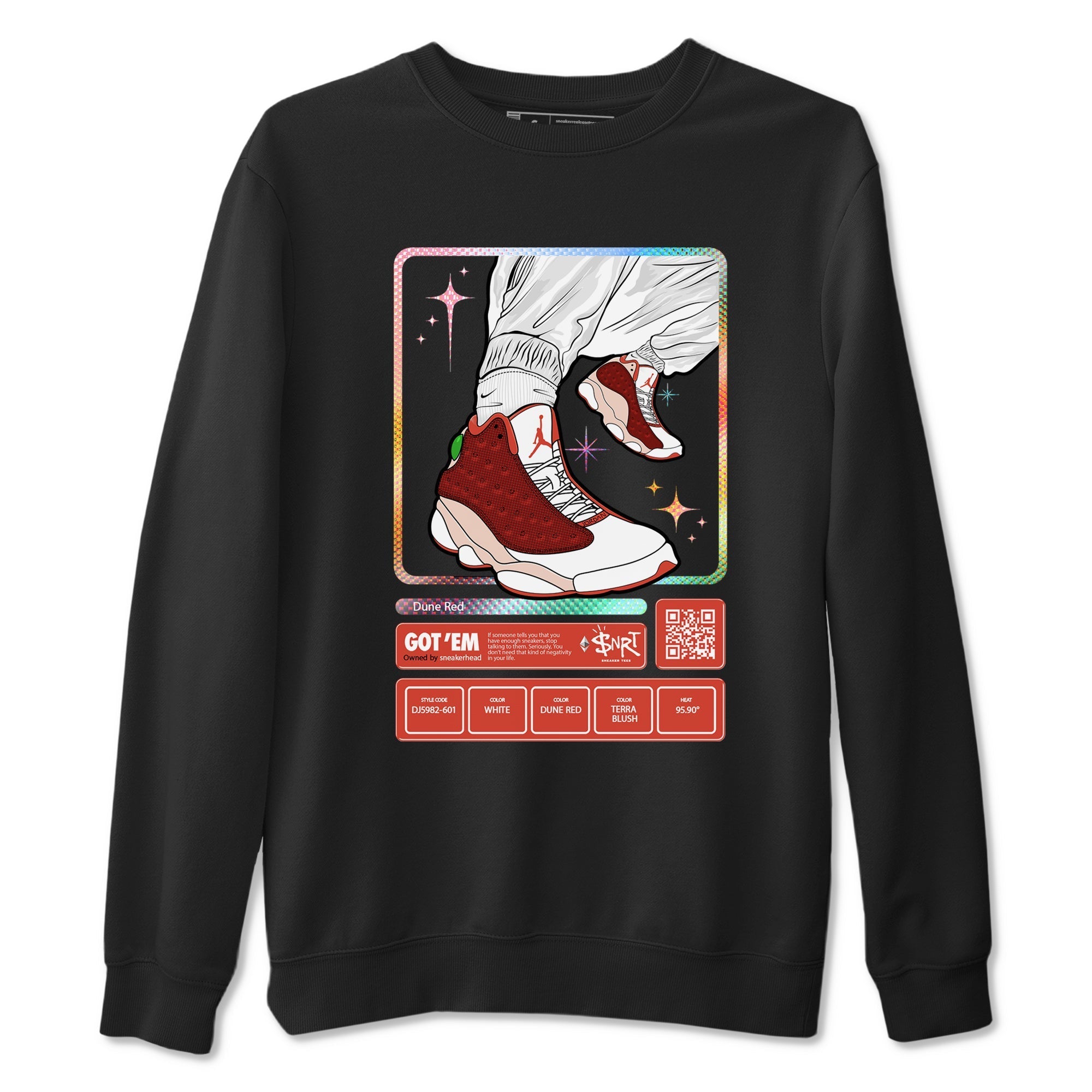 snkmatch Trading Card snkmatch Tees - Air Jordan 13 Dune Red