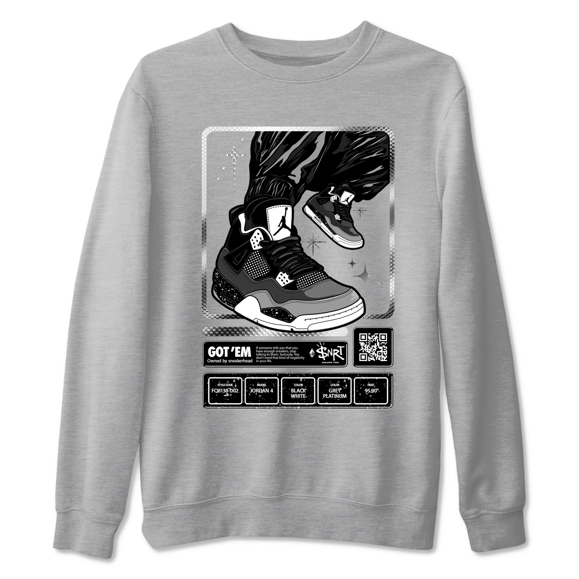 snkmatch Trading Card snkmatch Tees - Air Jordan 4 Fear