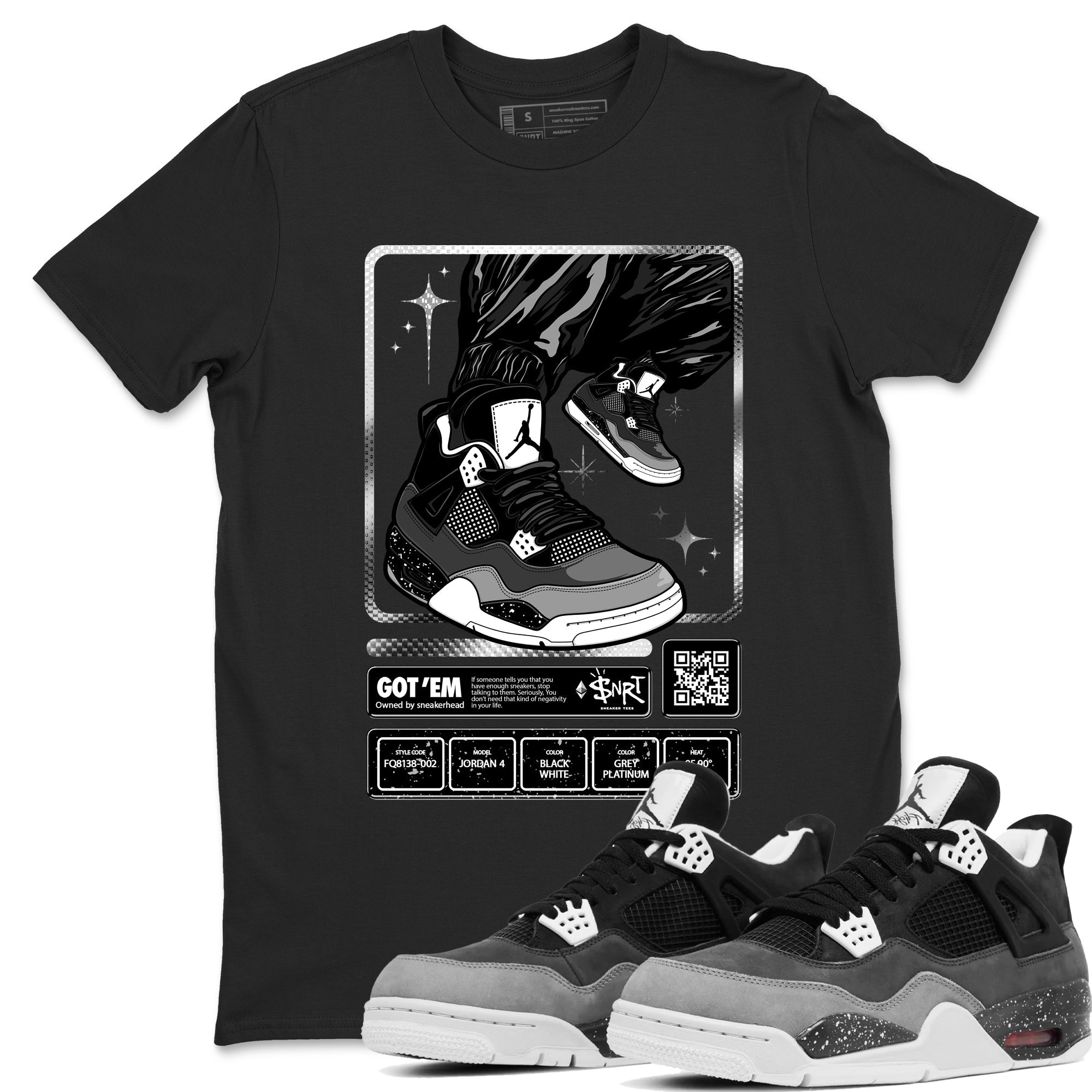 snkmatch Trading Card snkmatch Tees - Air Jordan 4 Fear