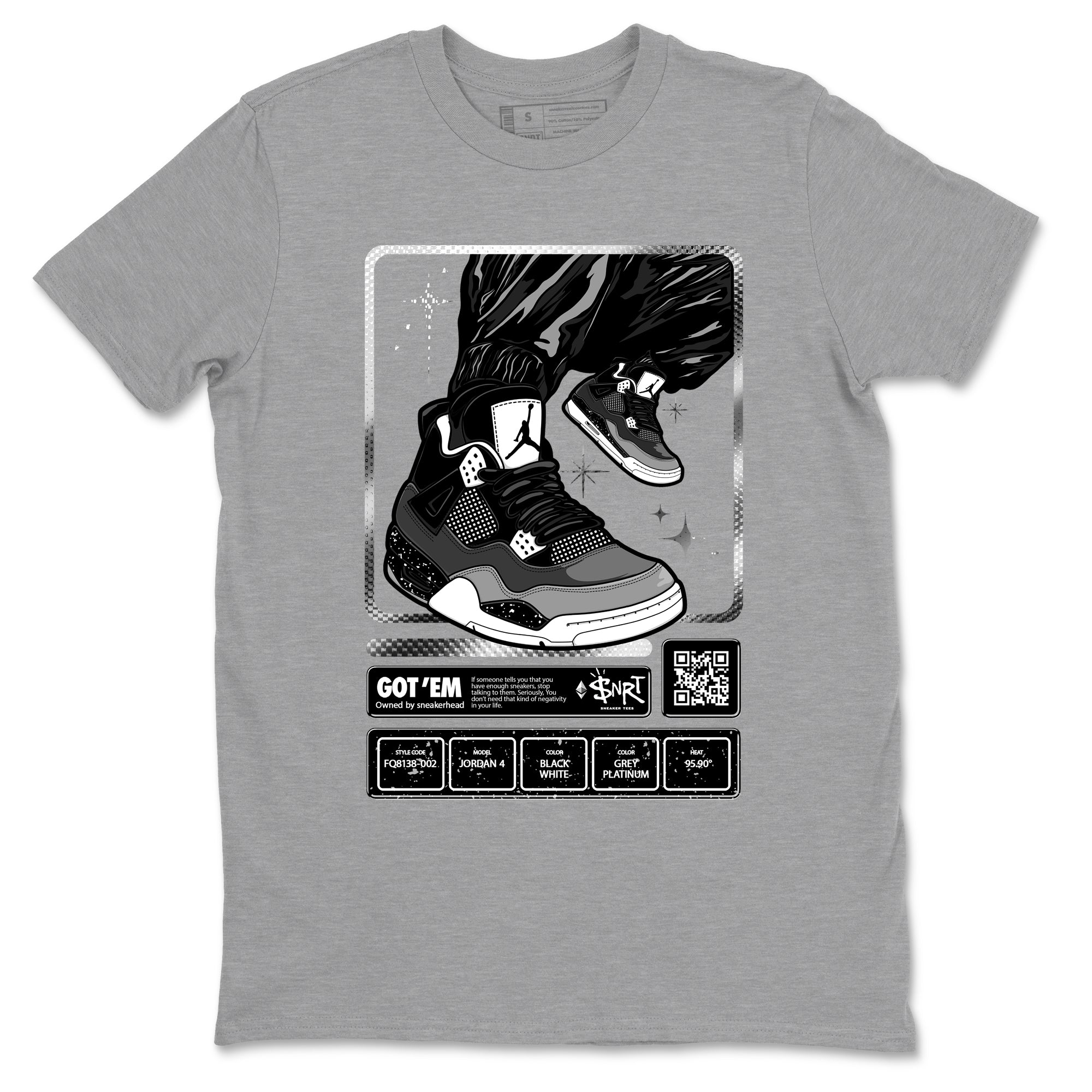 snkmatch Trading Card snkmatch Tees - Air Jordan 4 Fear