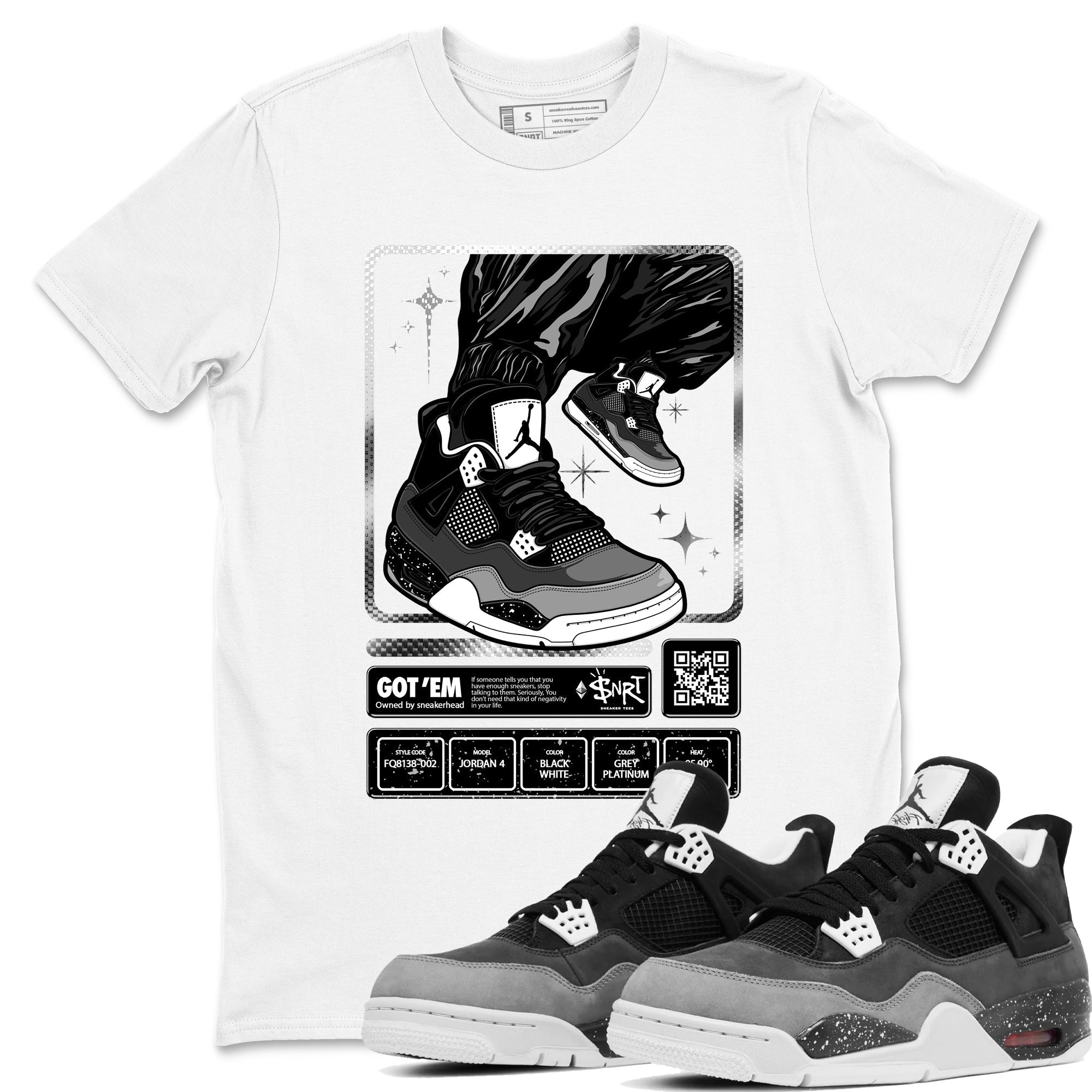 snkmatch Trading Card snkmatch Tees - Air Jordan 4 Fear