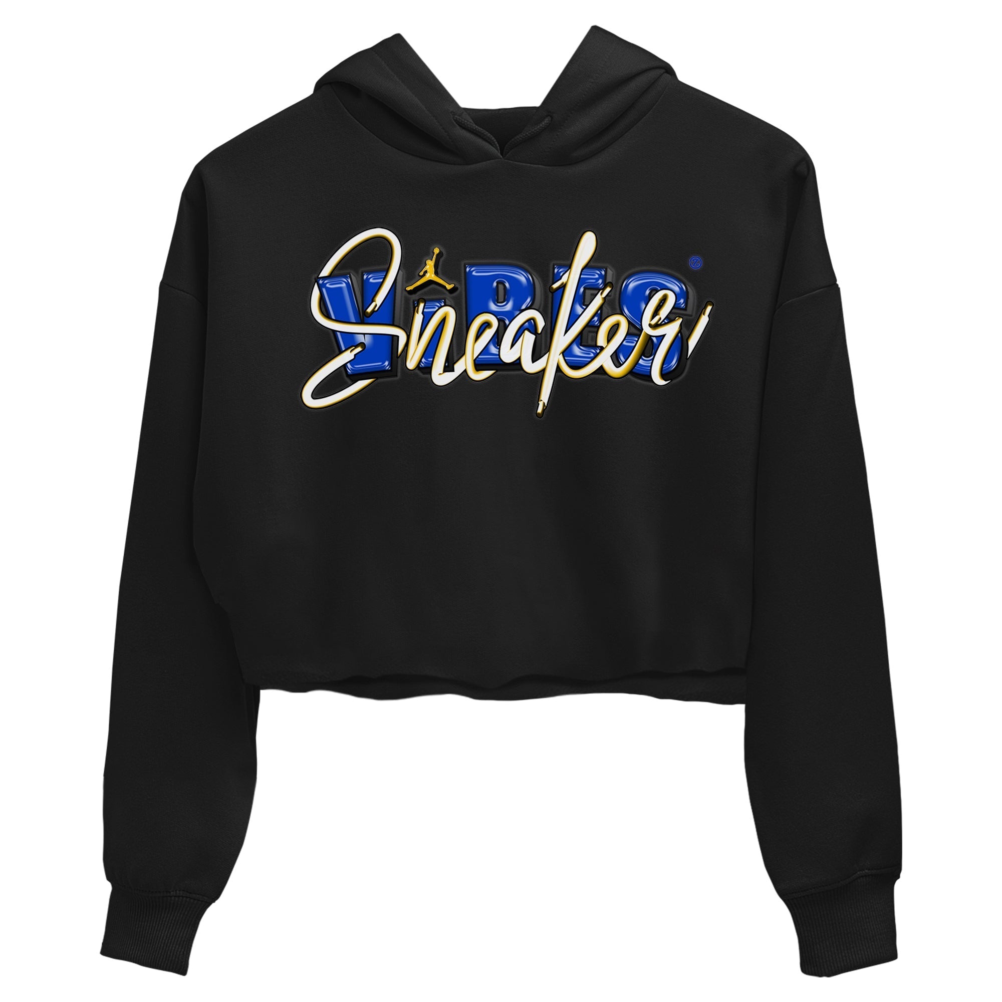snkmatch Vibes Women's Tops - Air Jordan 1 Game Royal Varsity Maize