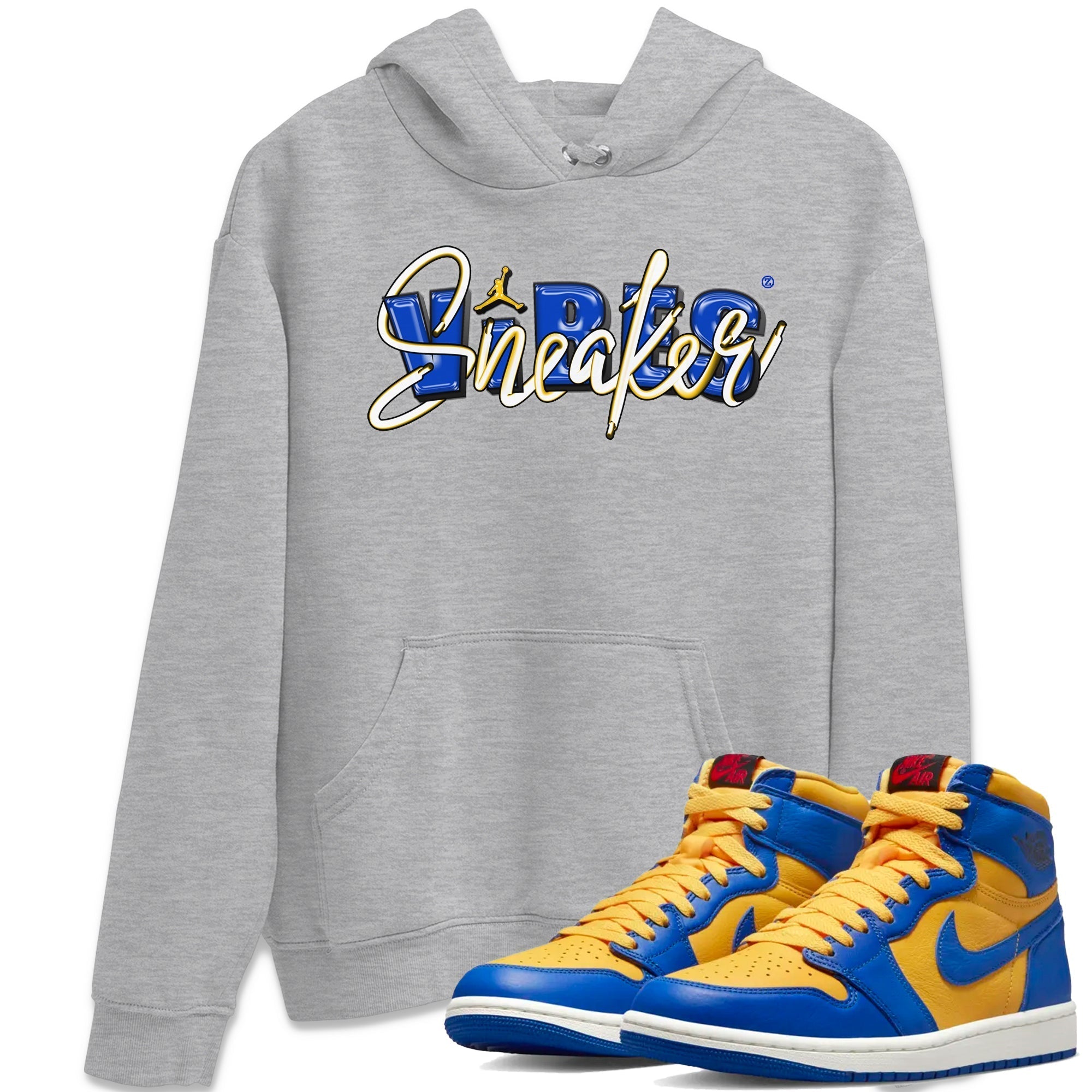 snkmatch Vibes Unisex Tops - Air Jordan 1 Game Royal Varsity Maize
