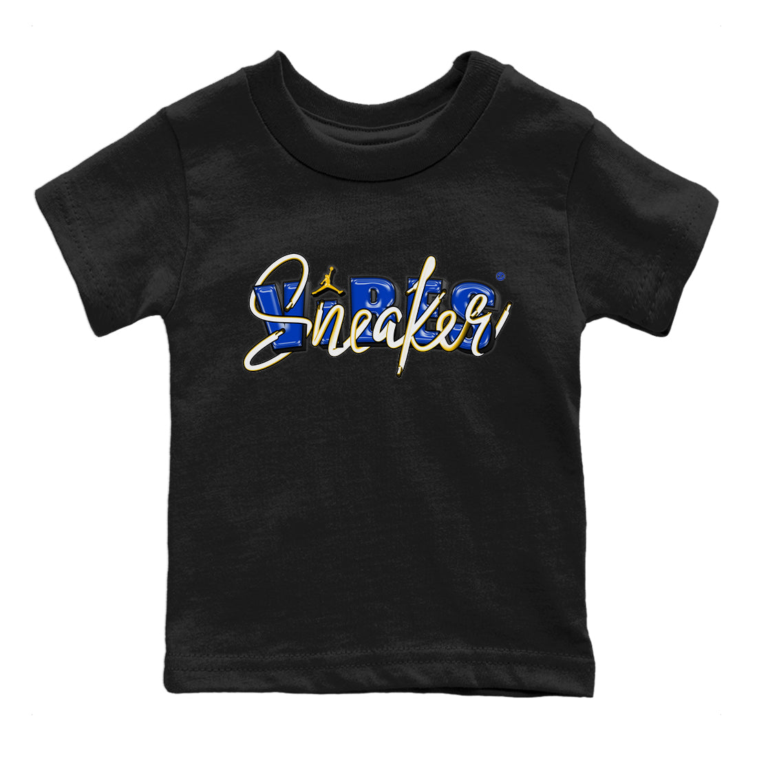 snkmatch Vibes Kids Tops - Air Jordan 1 Game Royal Varsity Maize