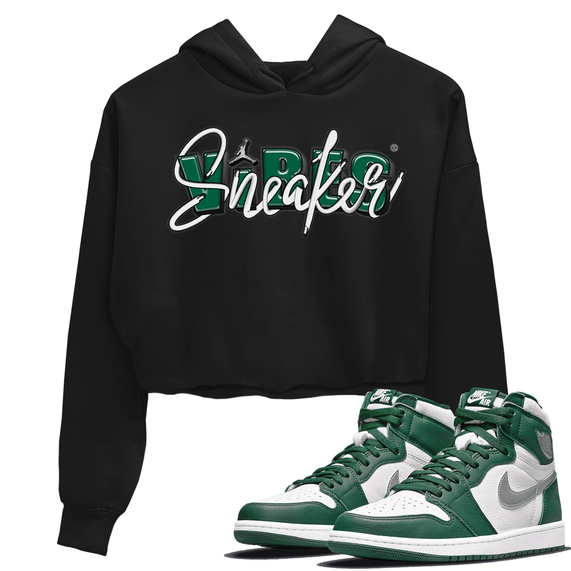 snkmatch Vibes Women's Tops - Air Jordan 1 Gorge Green