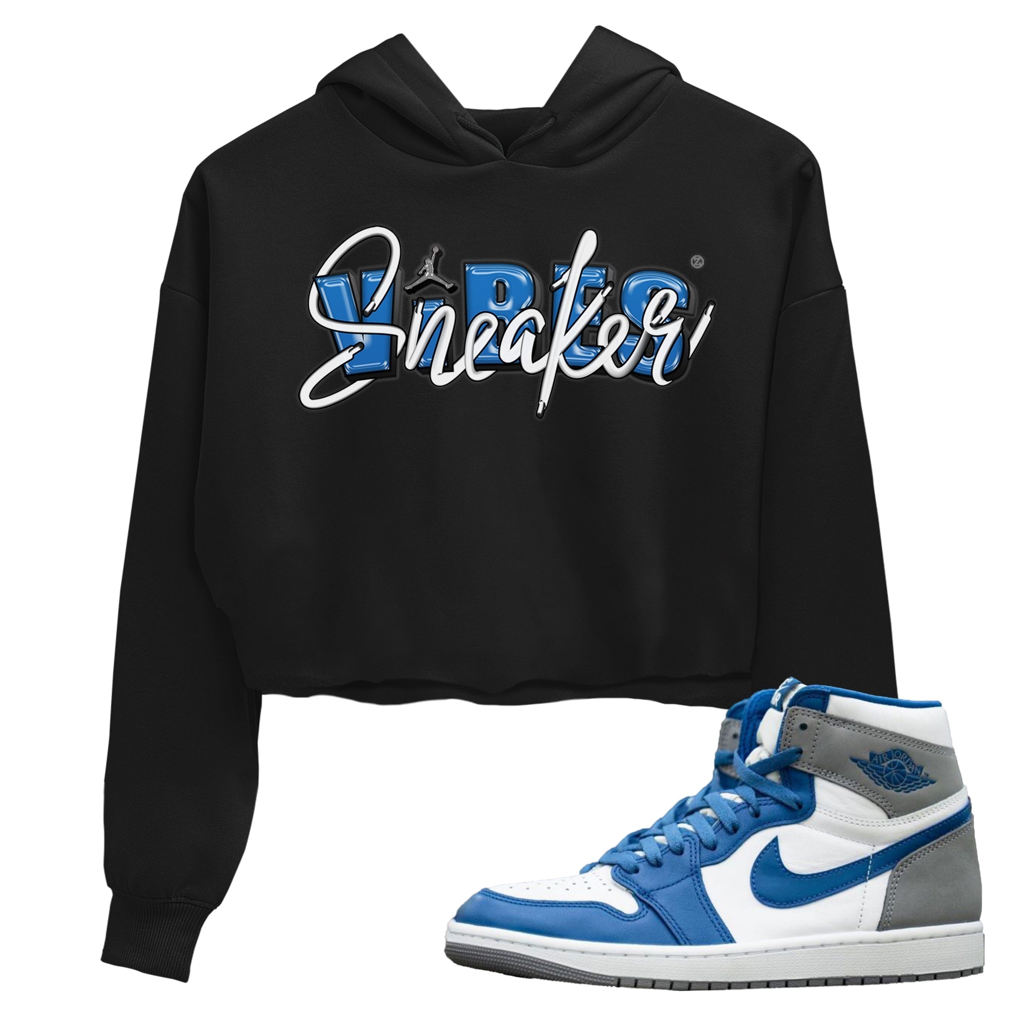 snkmatch Vibes Women's Tops - Air Jordan 1 True Blue