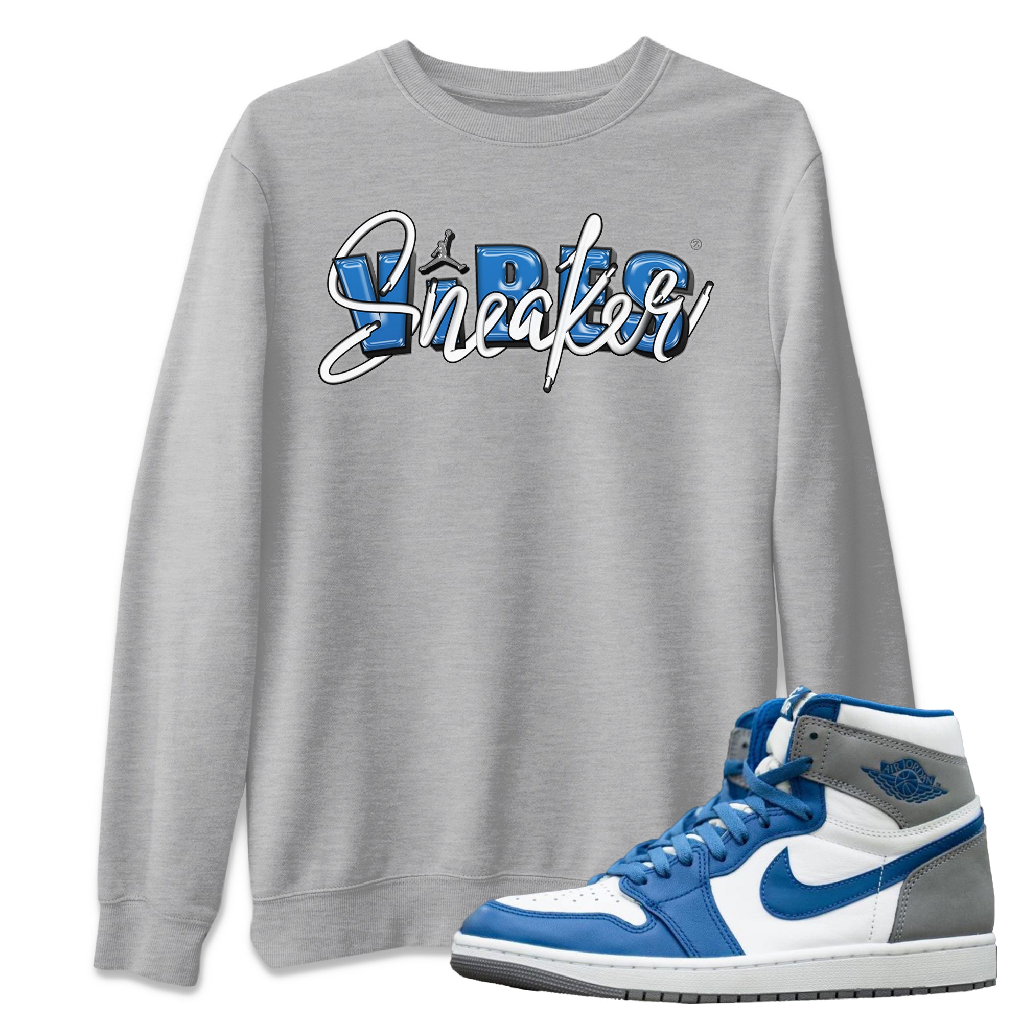 snkmatch Vibes Unisex Tops - Air Jordan 1 True Blue