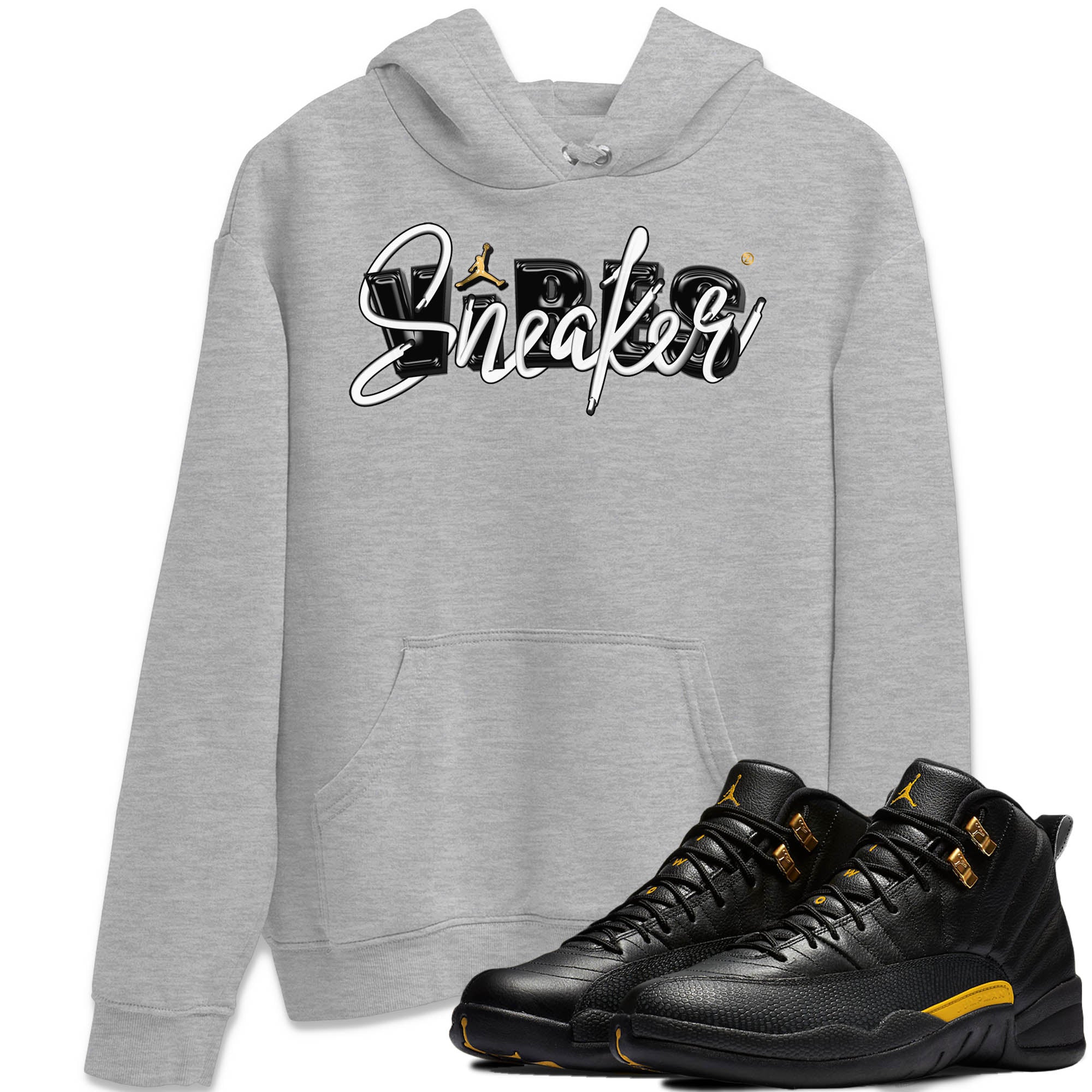 snkmatch Vibes Unisex Tops - Air Jordan 12 Black Taxi
