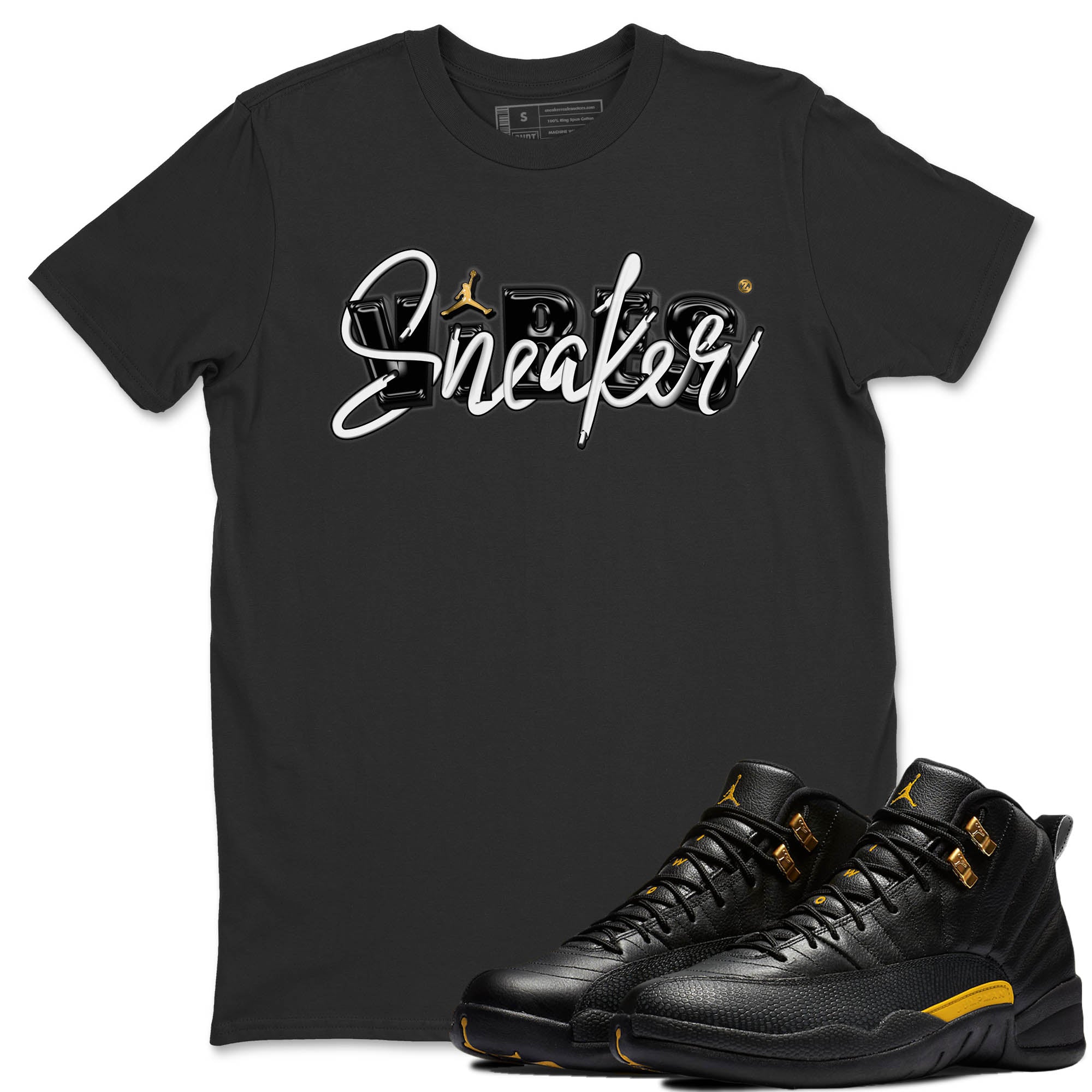 snkmatch Vibes Unisex Tops - Air Jordan 12 Black Taxi