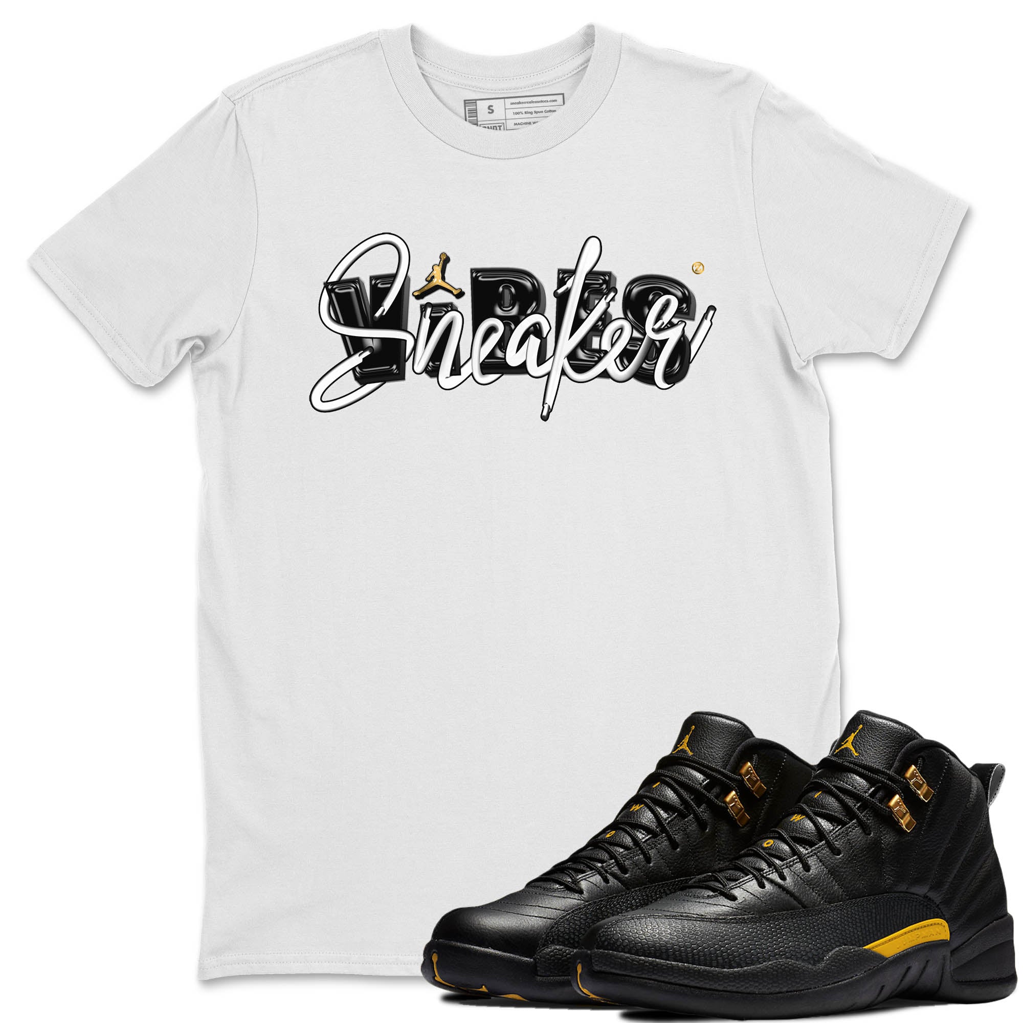 snkmatch Vibes Unisex Tops - Air Jordan 12 Black Taxi