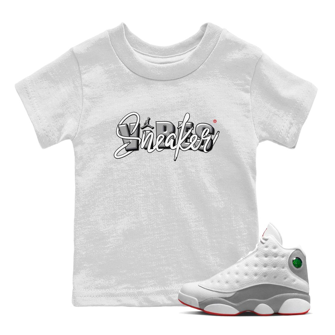 snkmatch Vibes Kids Tops - Air Jordan 13 Wolf Grey