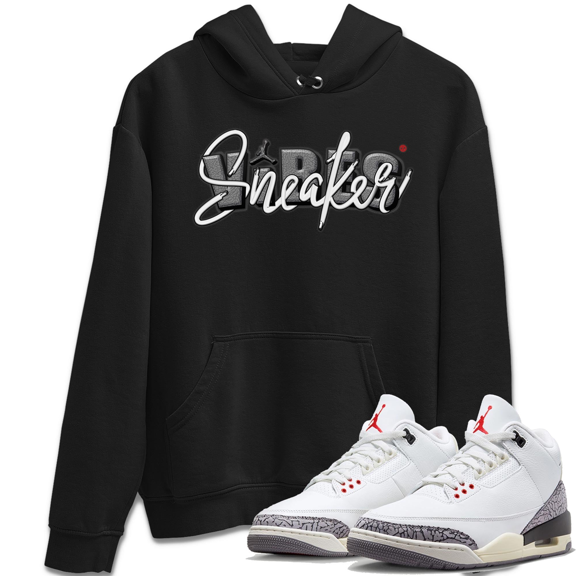 snkmatch Vibes Unisex Tops - Air Jordan 3 White Cement