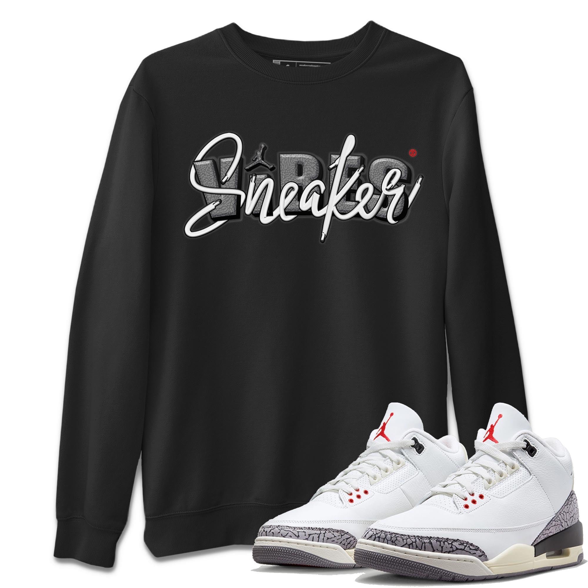 snkmatch Vibes Unisex Tops - Air Jordan 3 White Cement