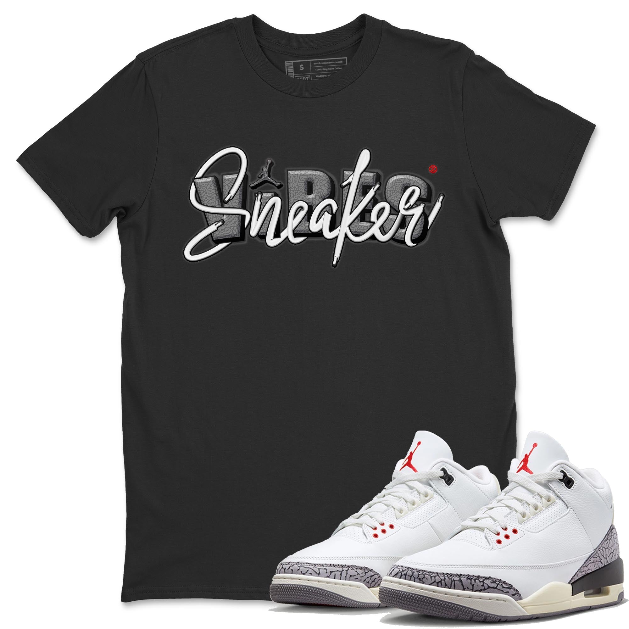 snkmatch Vibes Unisex Tops - Air Jordan 3 White Cement