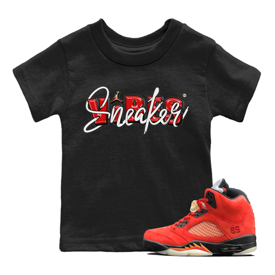 snkmatch Vibes Kids Tops - Air Jordan 5 Mars For Her