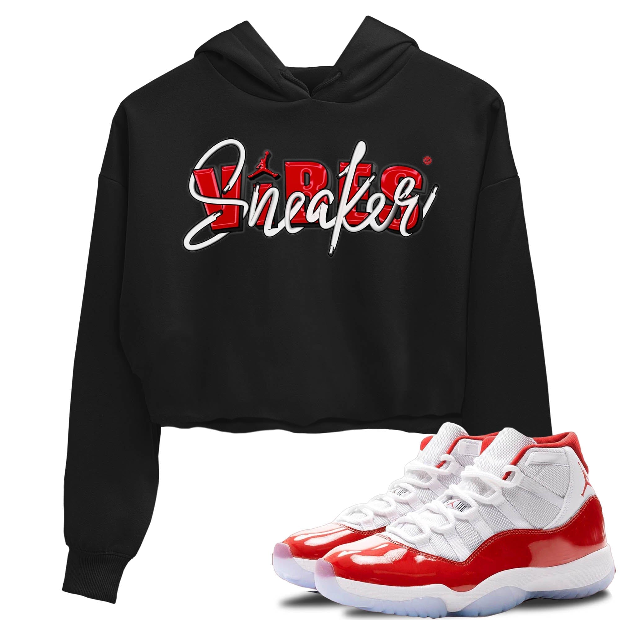 snkmatch Vibes Women's Tops - Air Jordan 11 Cherry