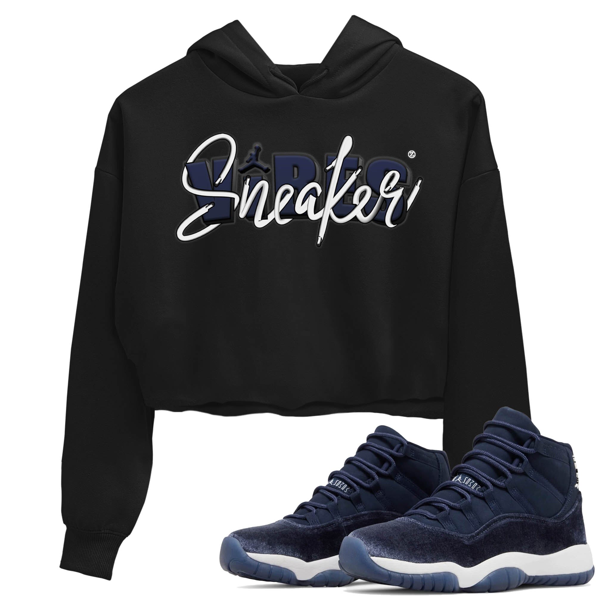 snkmatch Vibes Women's Tops - Air Jordan 11 Midnight Navy