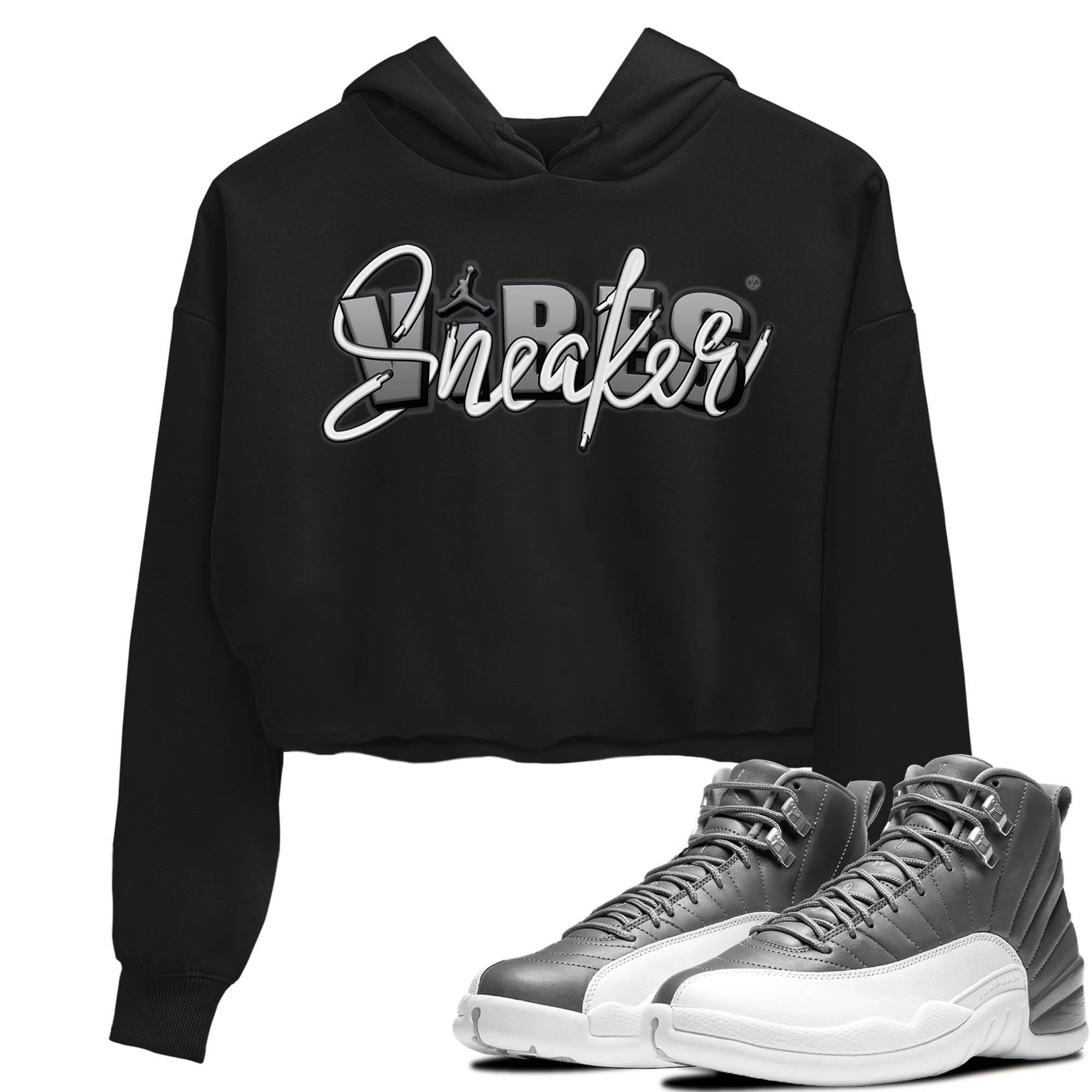 snkmatch Vibes Women's Tops - Air Jordan 12 Stealth