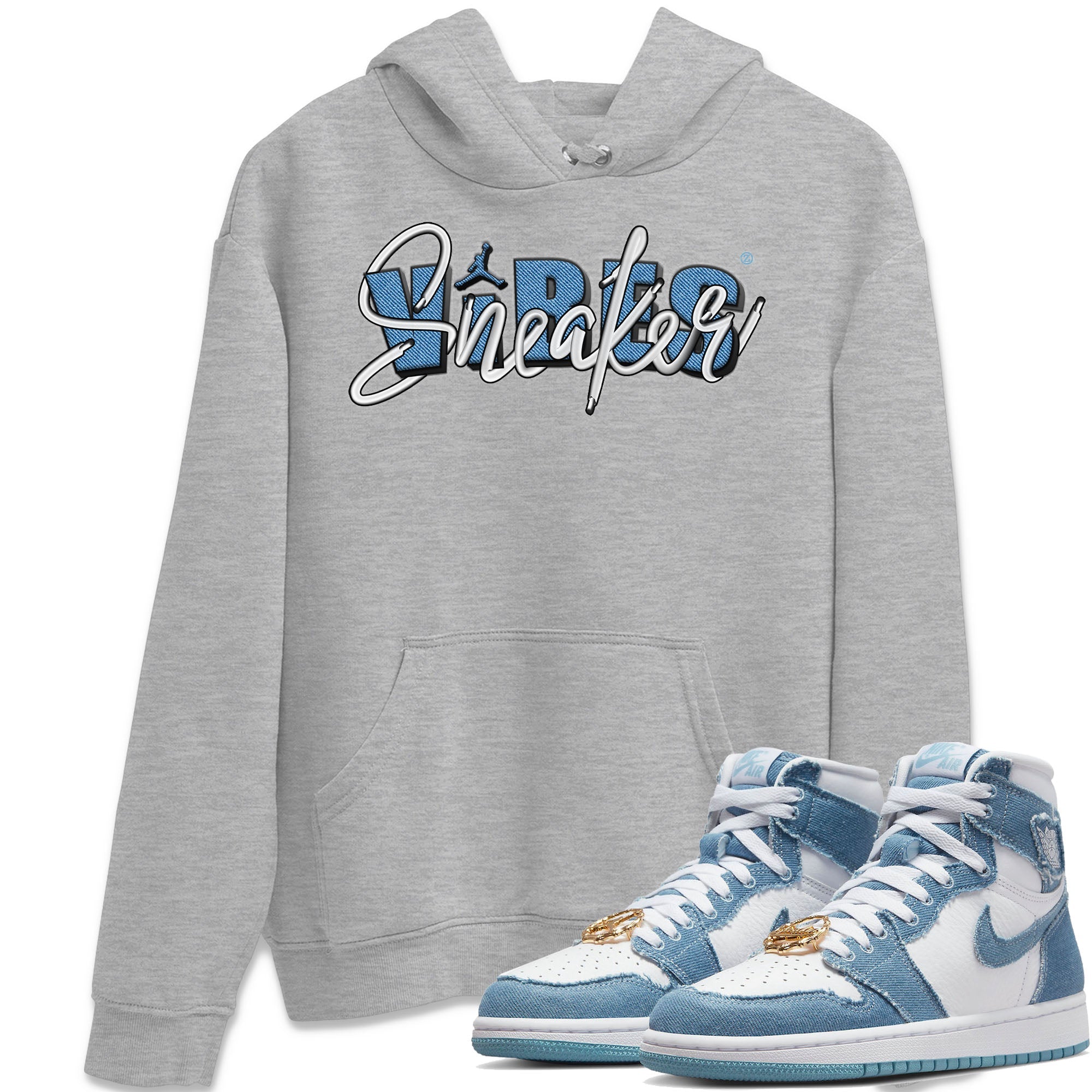 snkmatch Vibes Unisex Tops - Air Jordan 1 Denim