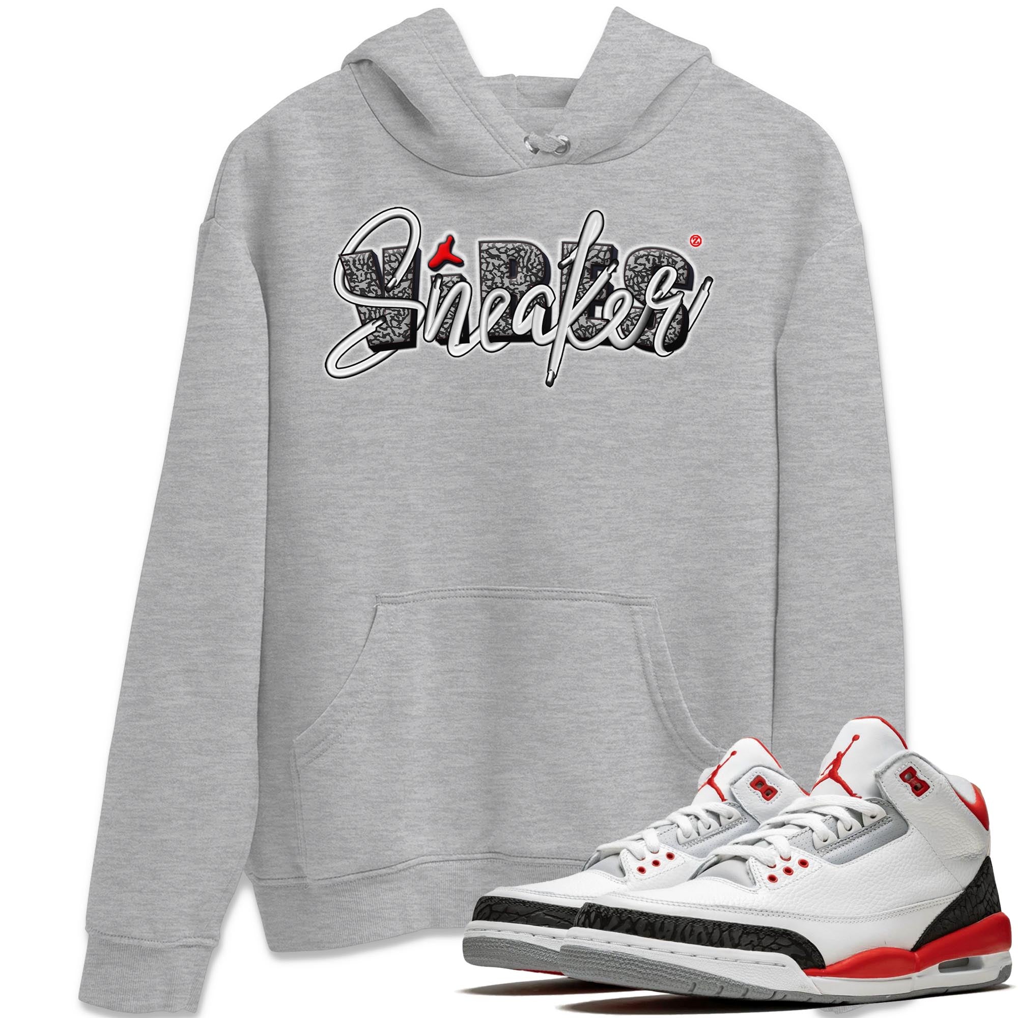 snkmatch Vibes Unisex Tops - Air Jordan 3 Fire Red