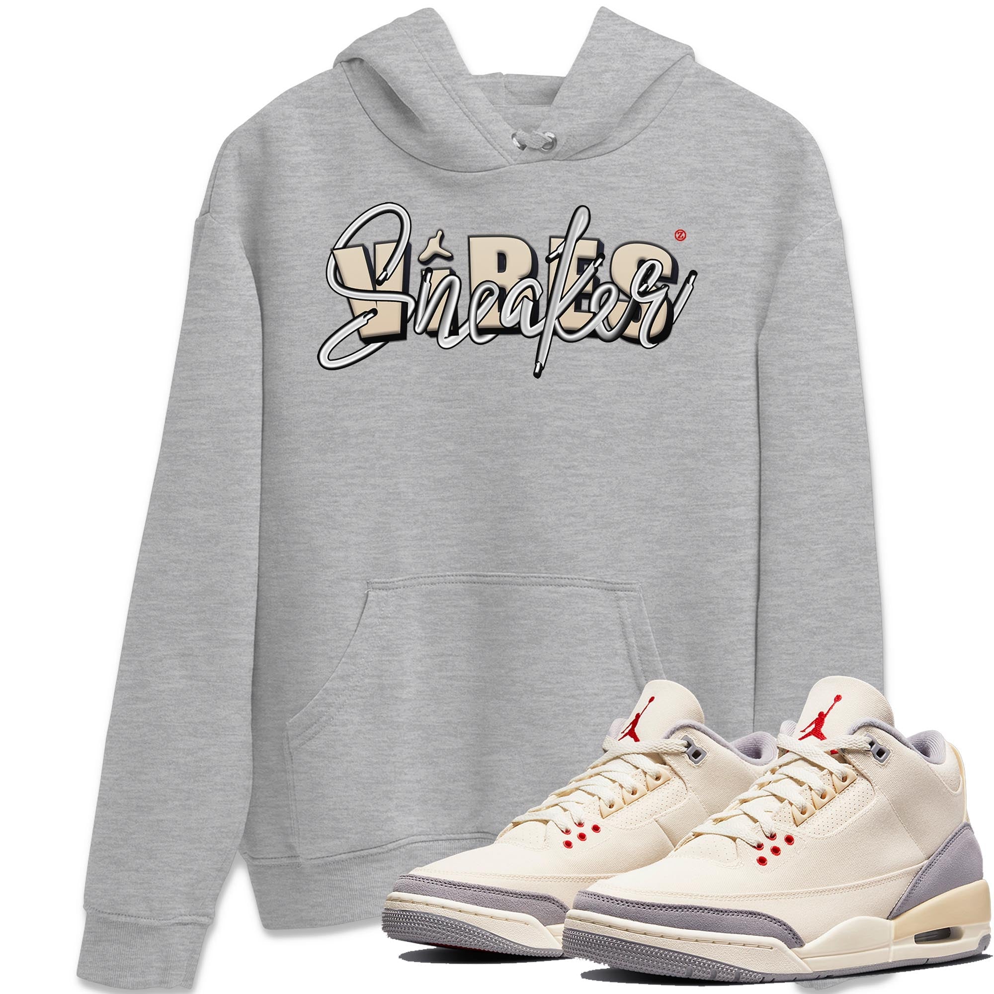snkmatch Vibes Unisex Tops - Air Jordan 3 Muslin