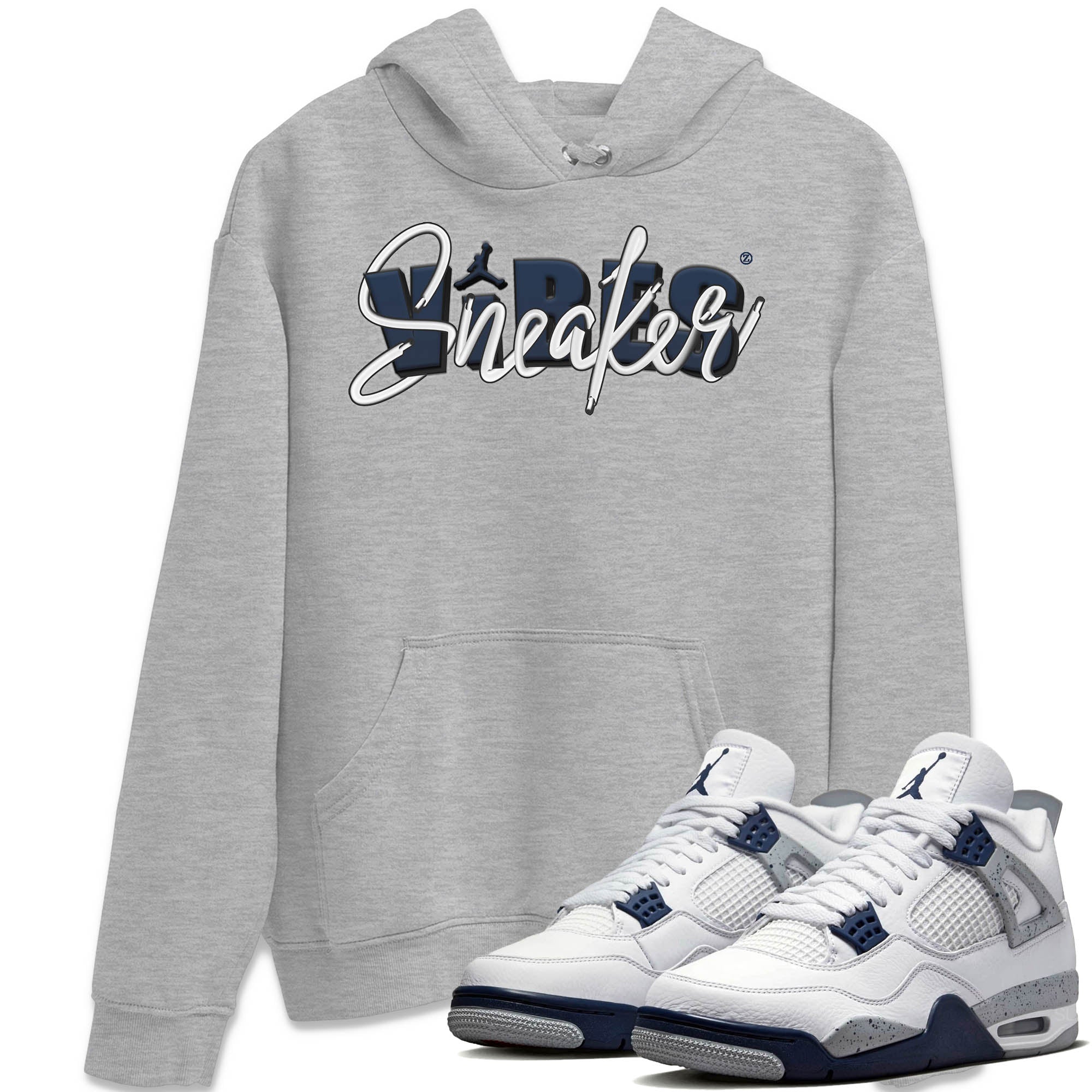 snkmatch Vibes Unisex Tops - Air Jordan 4 Midnight Navy