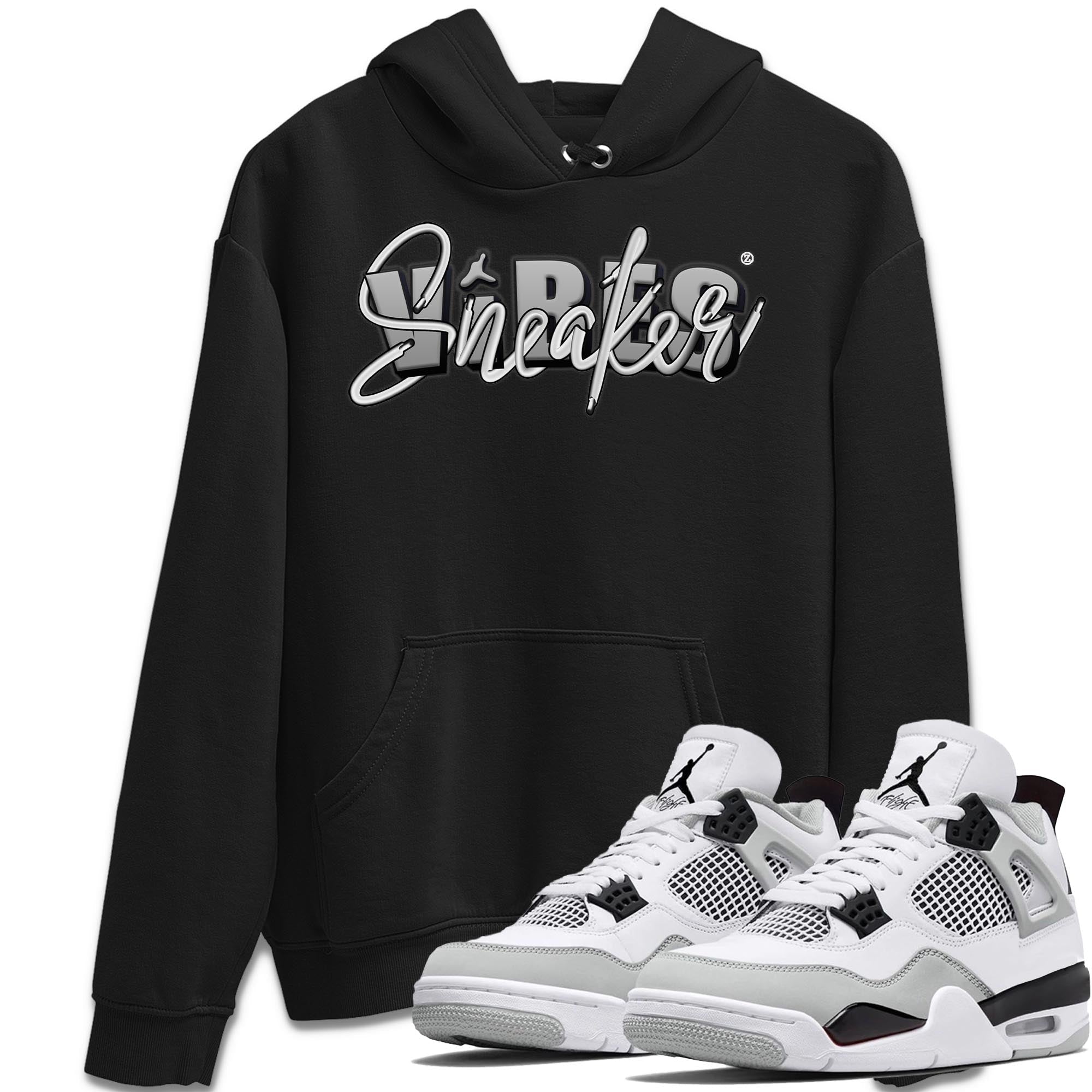 snkmatch Vibes Unisex Tops - Air Jordan 4 Military Black