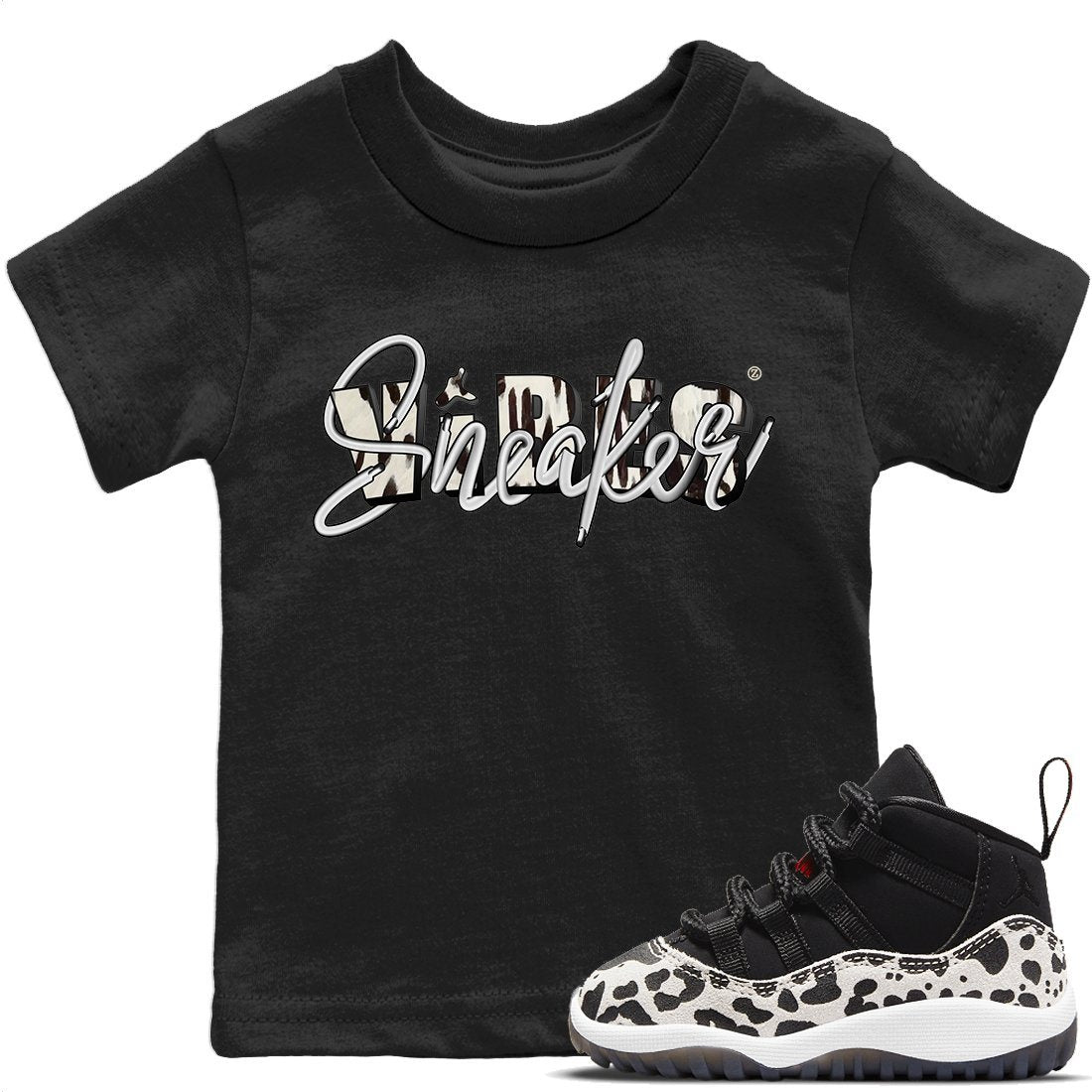 snkmatch Vibes Kids Tops - Air Jordan 11 Animal Instinct
