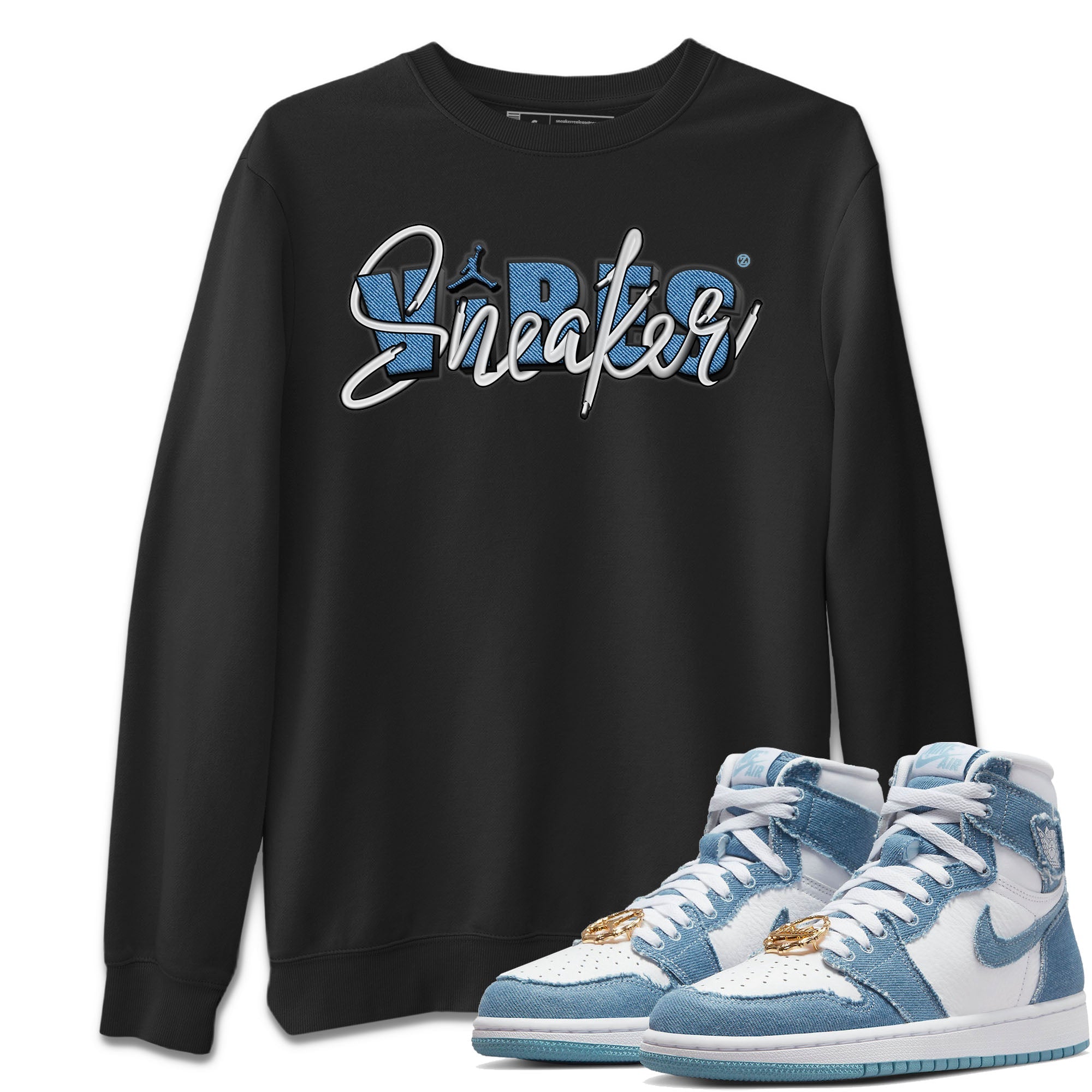 snkmatch Vibes Unisex Tops - Air Jordan 1 Denim