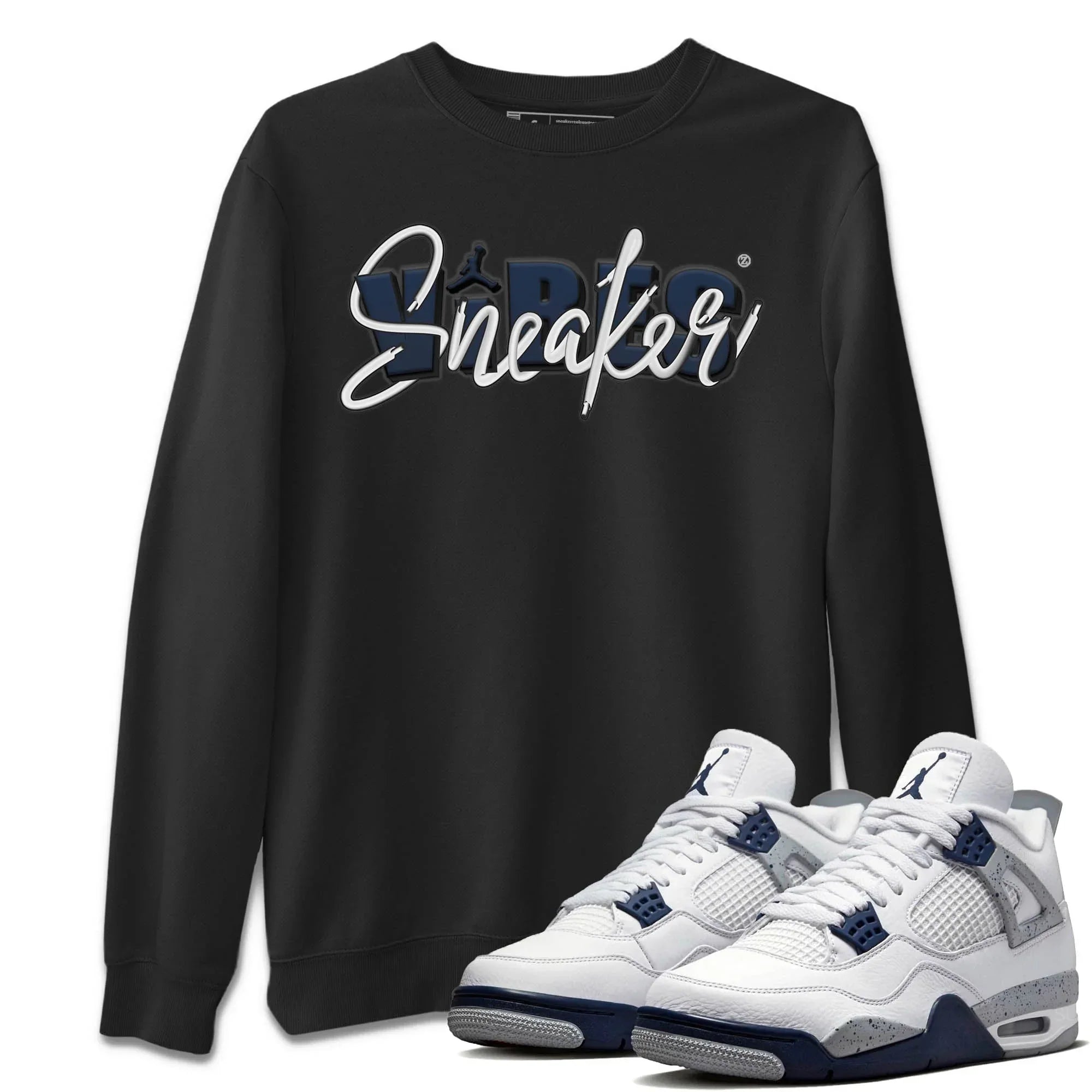 snkmatch Vibes Unisex Tops - Air Jordan 4 Midnight Navy
