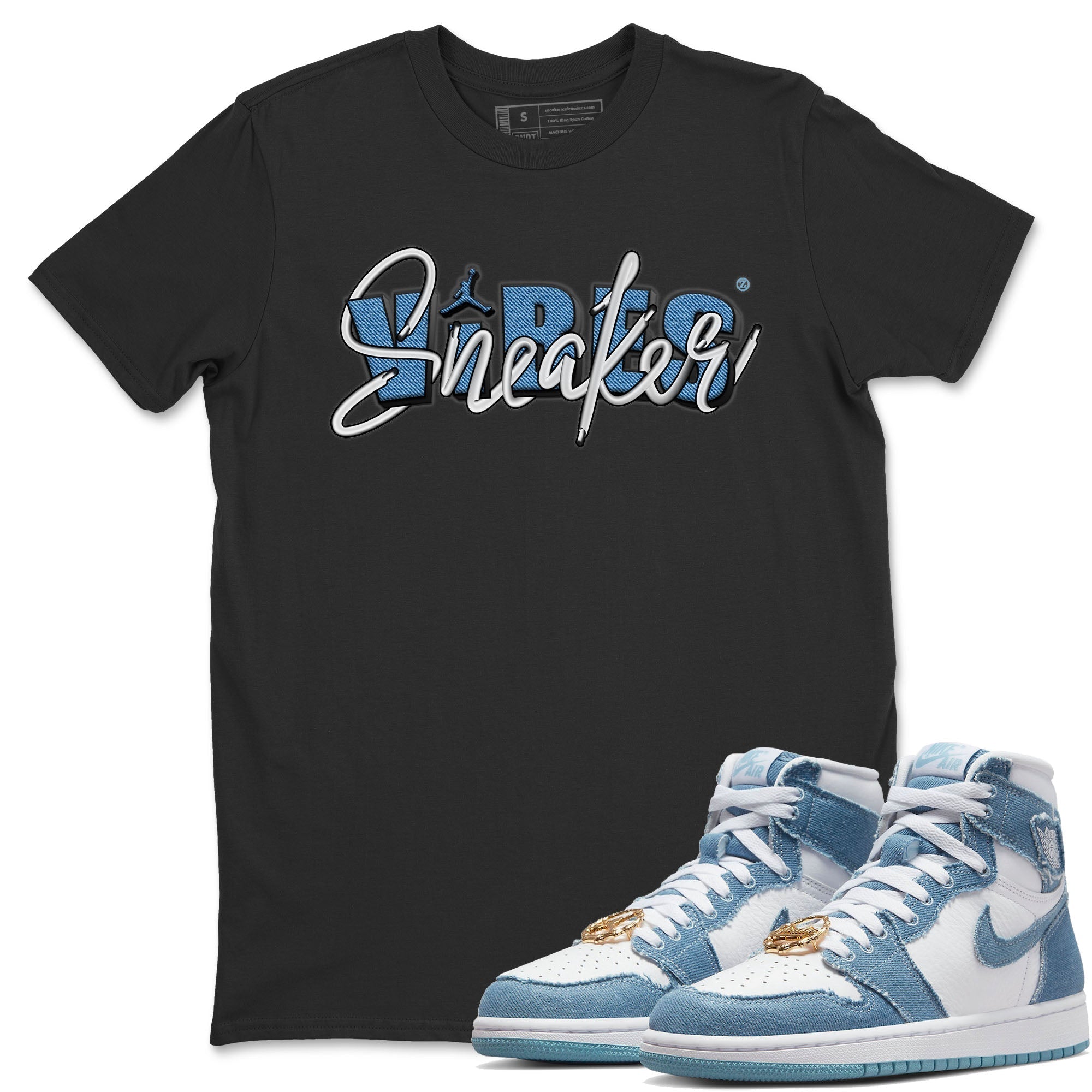 snkmatch Vibes Unisex Tops - Air Jordan 1 Denim