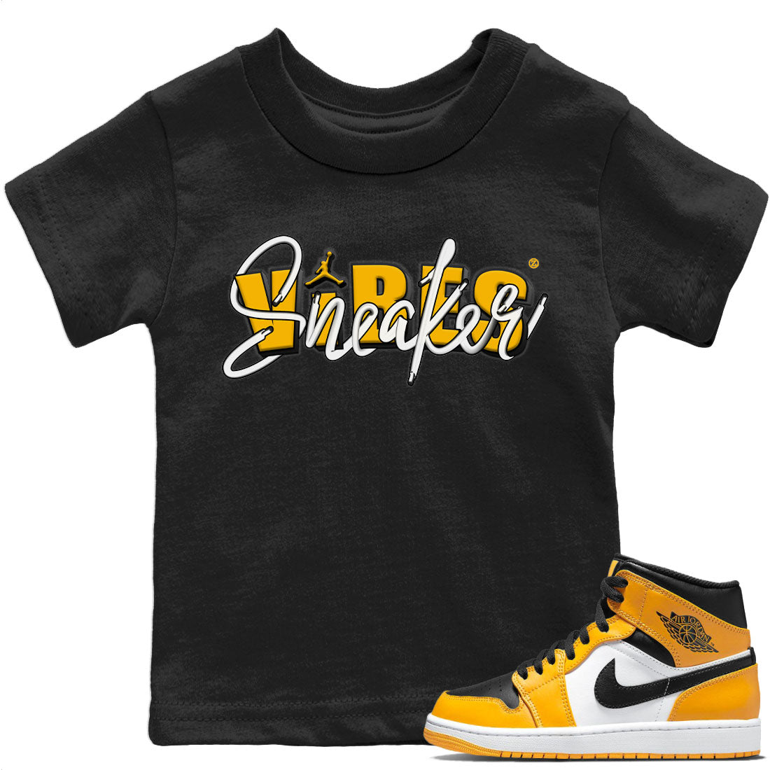 snkmatch Vibes Kids Tops - Air Jordan 1 Taxi