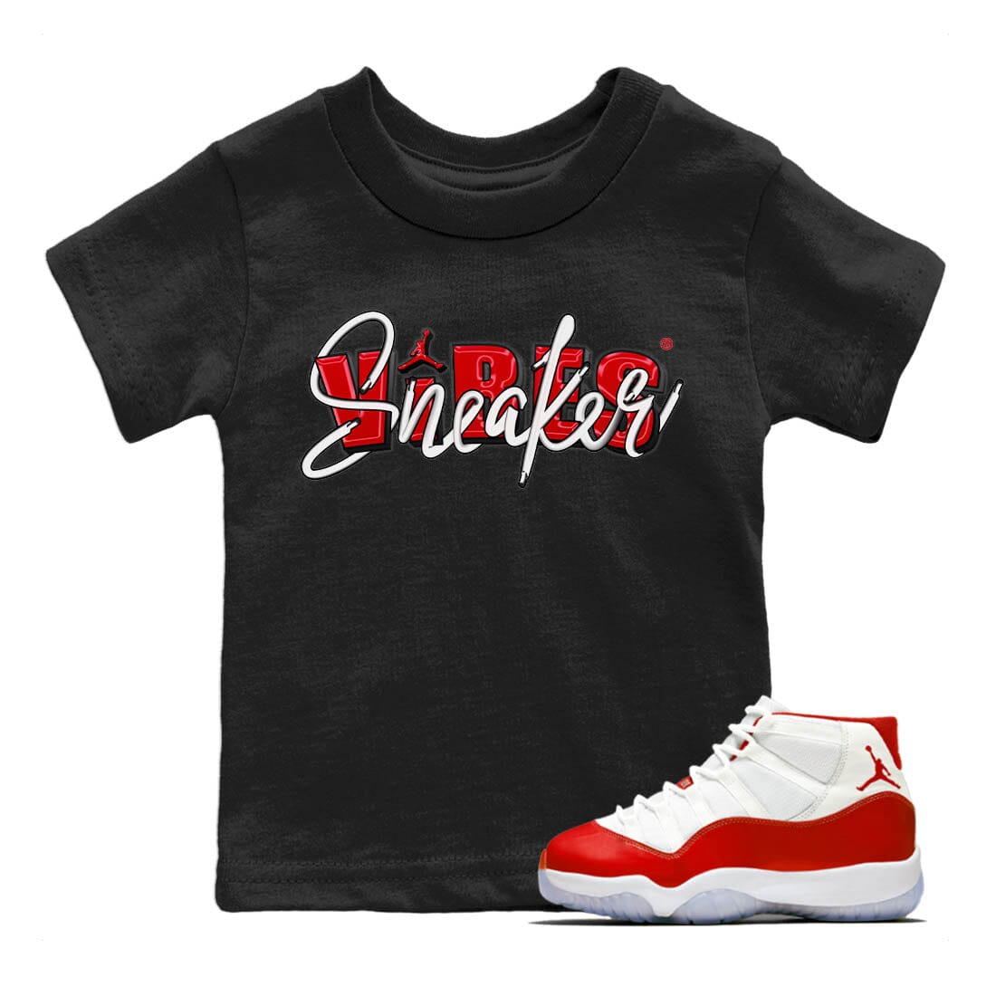 snkmatch Vibes Kids Tops - Air Jordan 11 Cherry