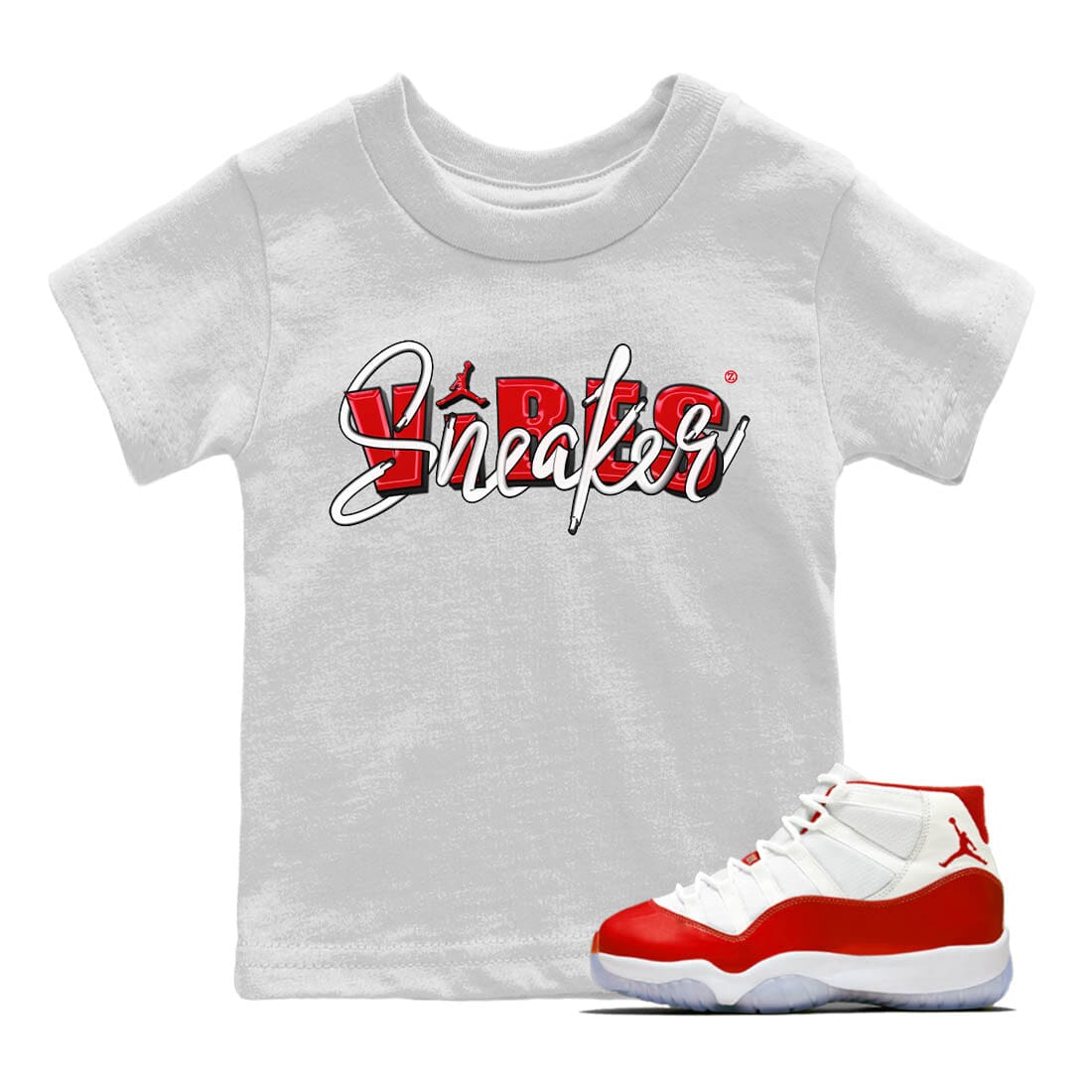snkmatch Vibes Kids Tops - Air Jordan 11 Cherry