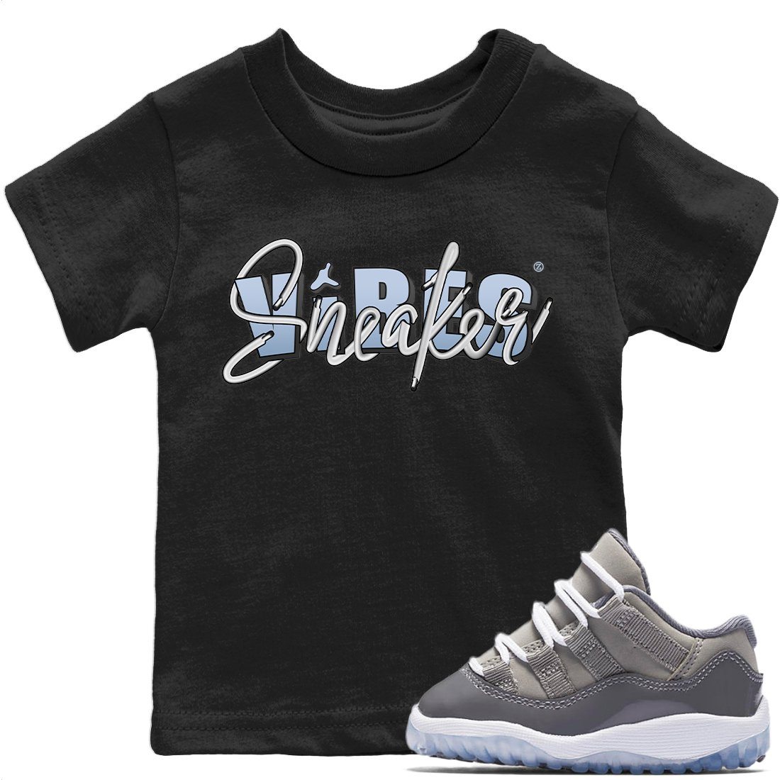 snkmatch Vibes Kids Tops - Air Jordan 11 Cool Grey