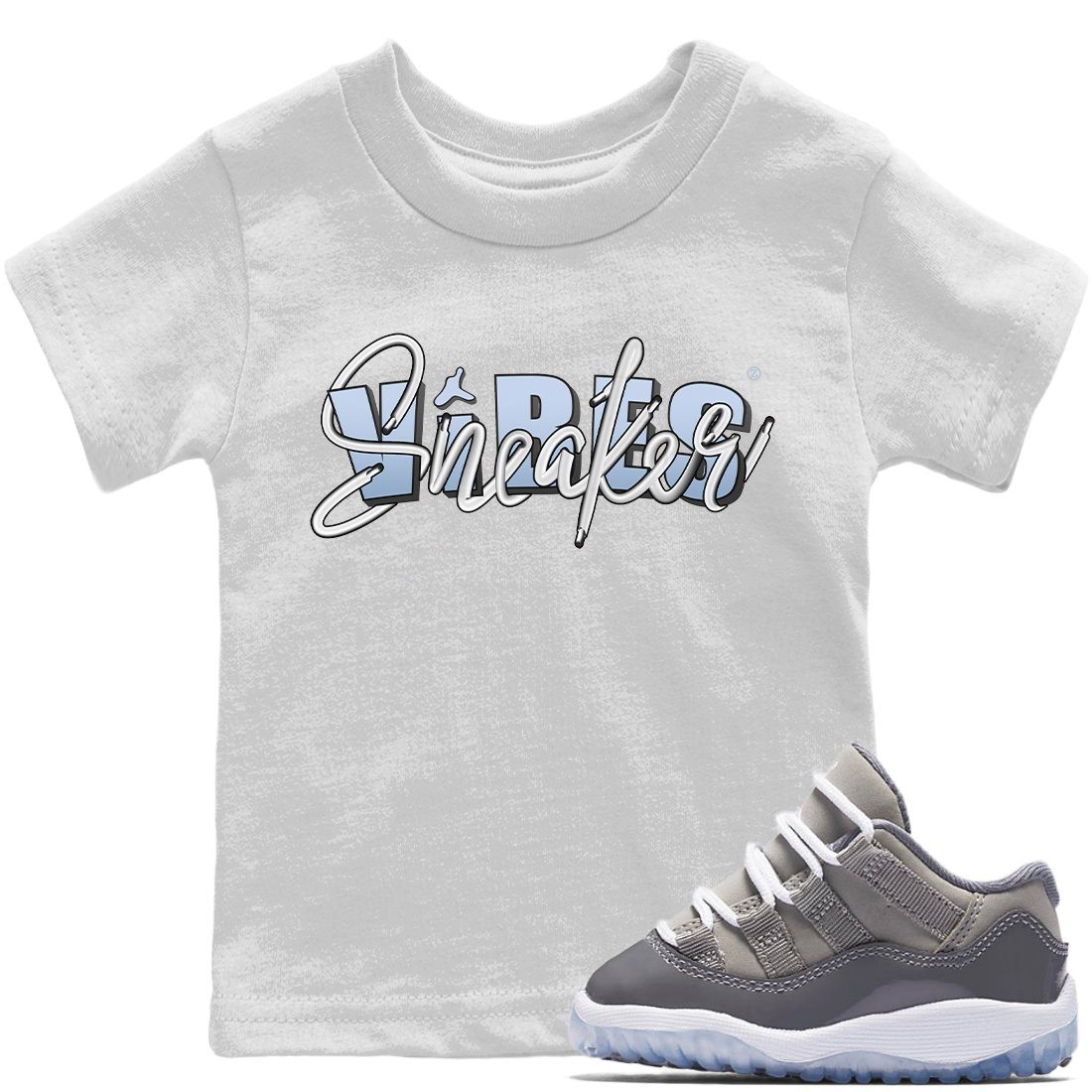 snkmatch Vibes Kids Tops - Air Jordan 11 Cool Grey