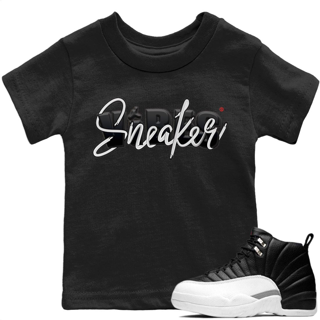 snkmatch Vibes Kids Tops - Air Jordan 12 Playoffs